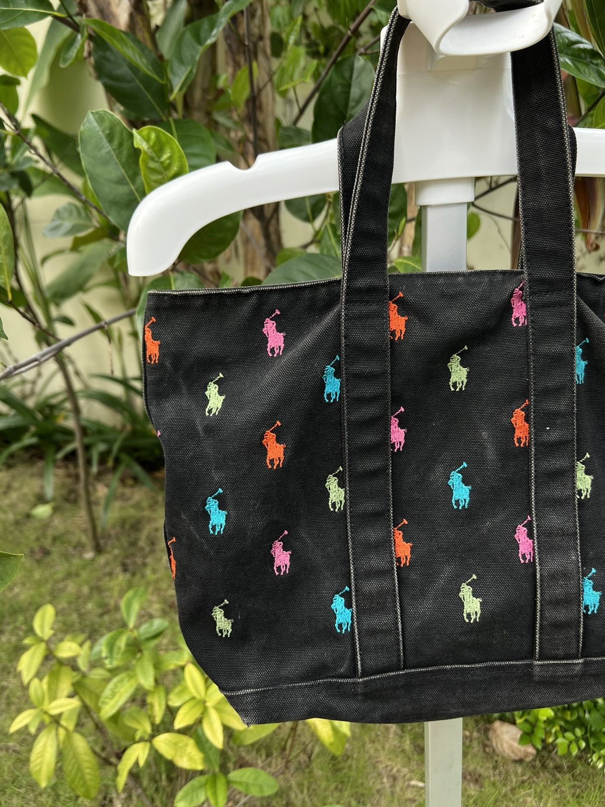 Ralph Lauren × Vintage 90's RARE RALPH LAUREN MONOGRAM BAG RETRO Size ONE SIZE - 3 Thumbnail