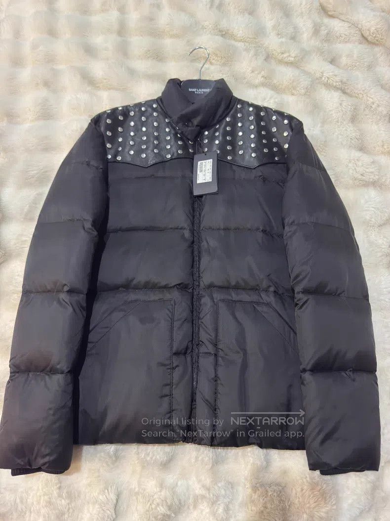 Saint Laurent Paris Saint Laurent Paris Studded Leather Puffer Jacket Size US M / EU 48-50 / 2 - 1 Thumbnail