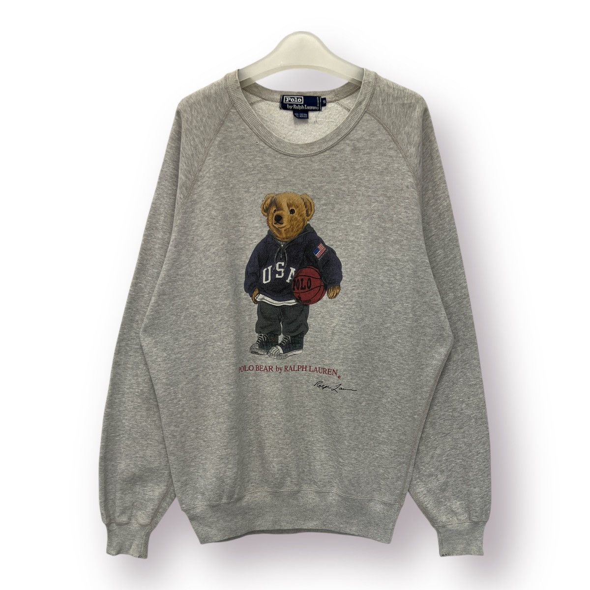 Polo Ralph Lauren 🔥 Vintage Polo Bear Ralph Lauren Round neck Sweatshirt - S Size US M / EU 48-50 / 2 - 1 Thumbnail