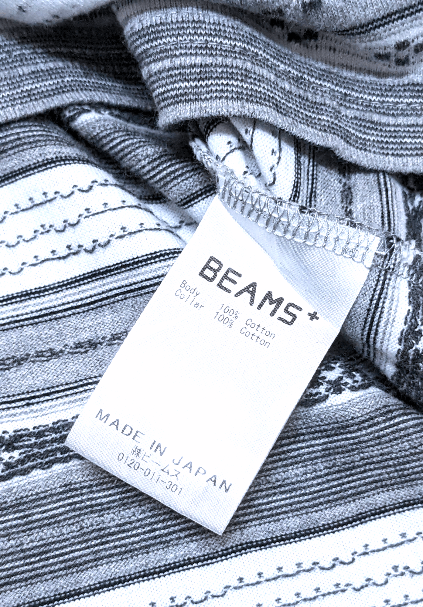 Beams Plus × Japanese Brand Japan Beam Plus Striped Beach T shirt Size US L / EU 52-54 / 3 - 6 Thumbnail