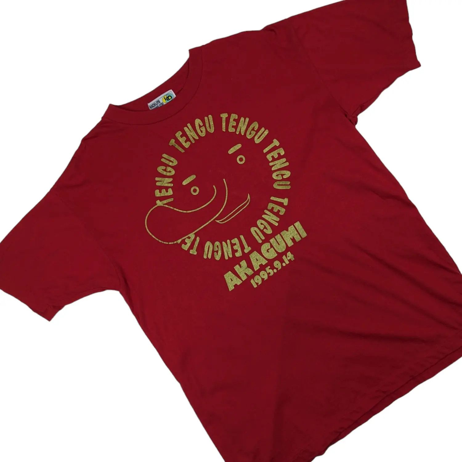 Anime Vintage Japan1995 Akagumi Tengu T-Shirt Size US M / EU 48-50 / 2 - 2 Thumbnail
