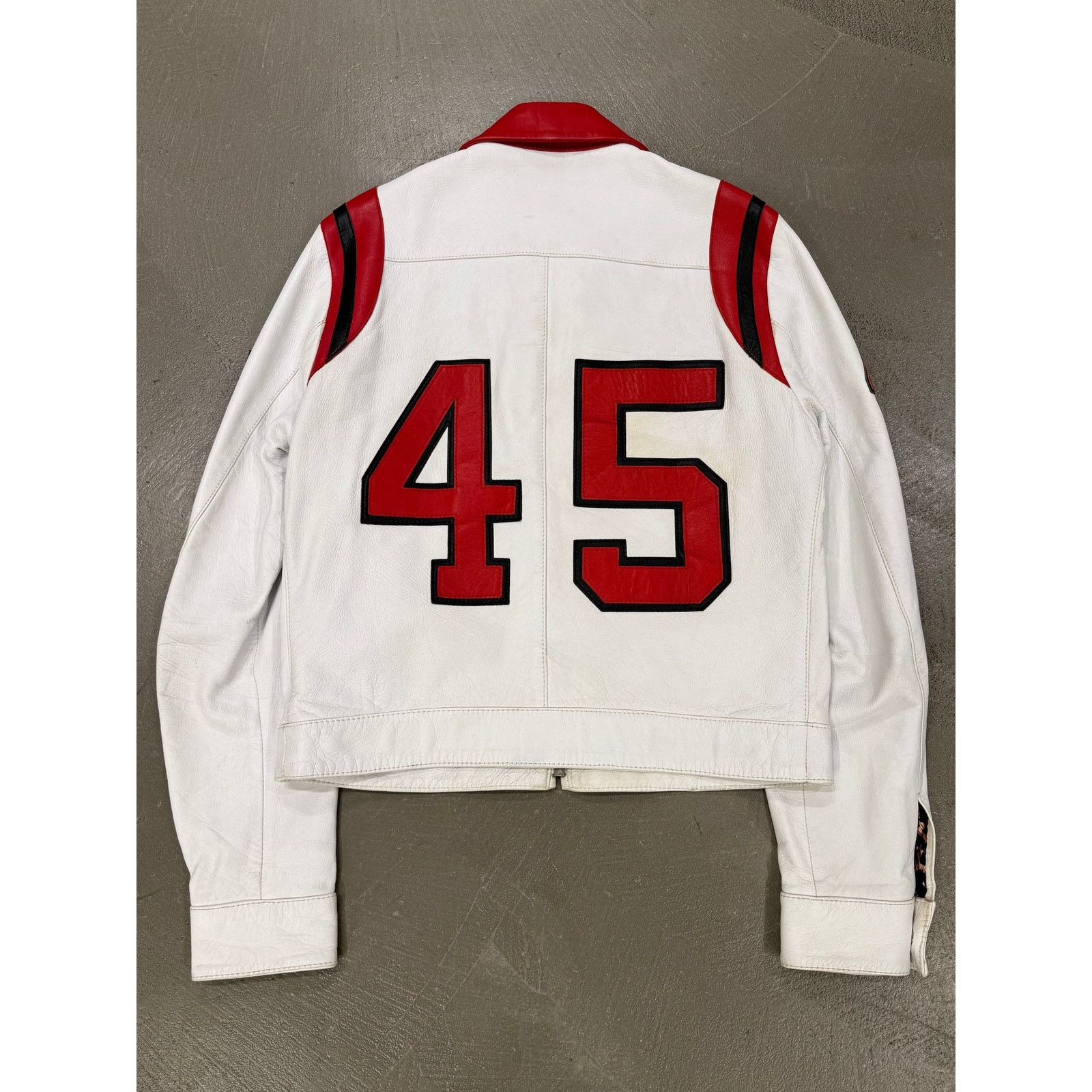 Dolce & Gabbana 2001 Dolce & Gabbana “45” runway leather racing jacket Size US S / EU 44-46 / 1 - 3 Thumbnail