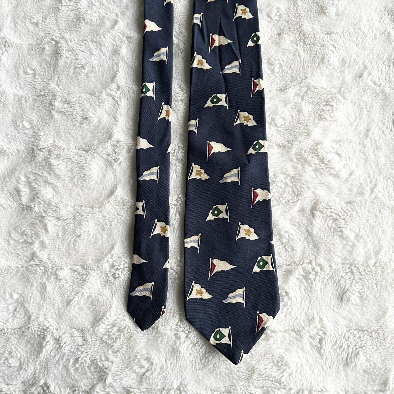 Gap Vintage Gap Necktie Mens Navy Silk Nautical Flags Sail Boat Size ONE SIZE - 1 Thumbnail