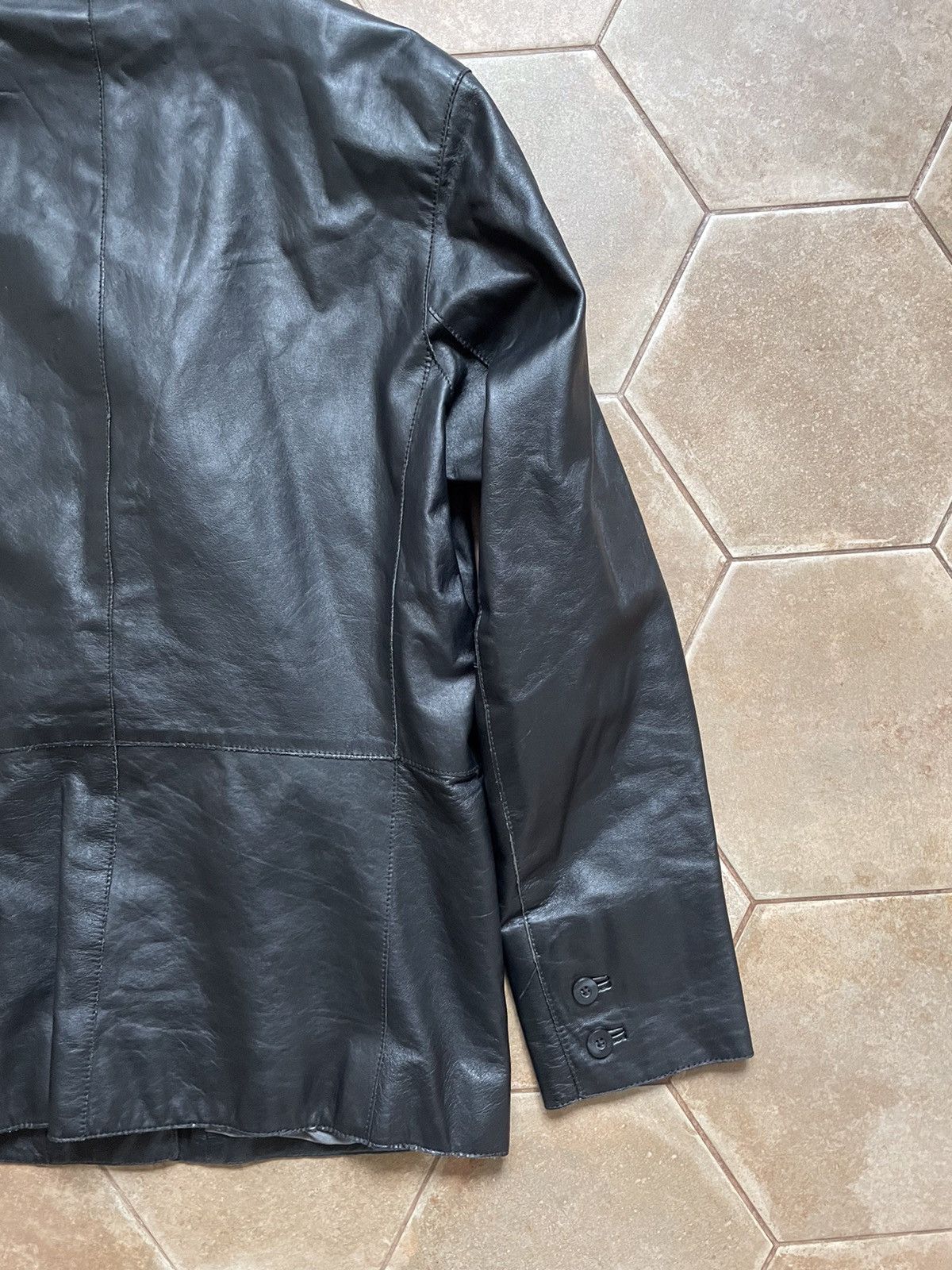 Japanese Brand VINTAGE GAP LEATHER BLAZER JACKET Size M / US 6-8 / IT 42-44 - 8 Thumbnail
