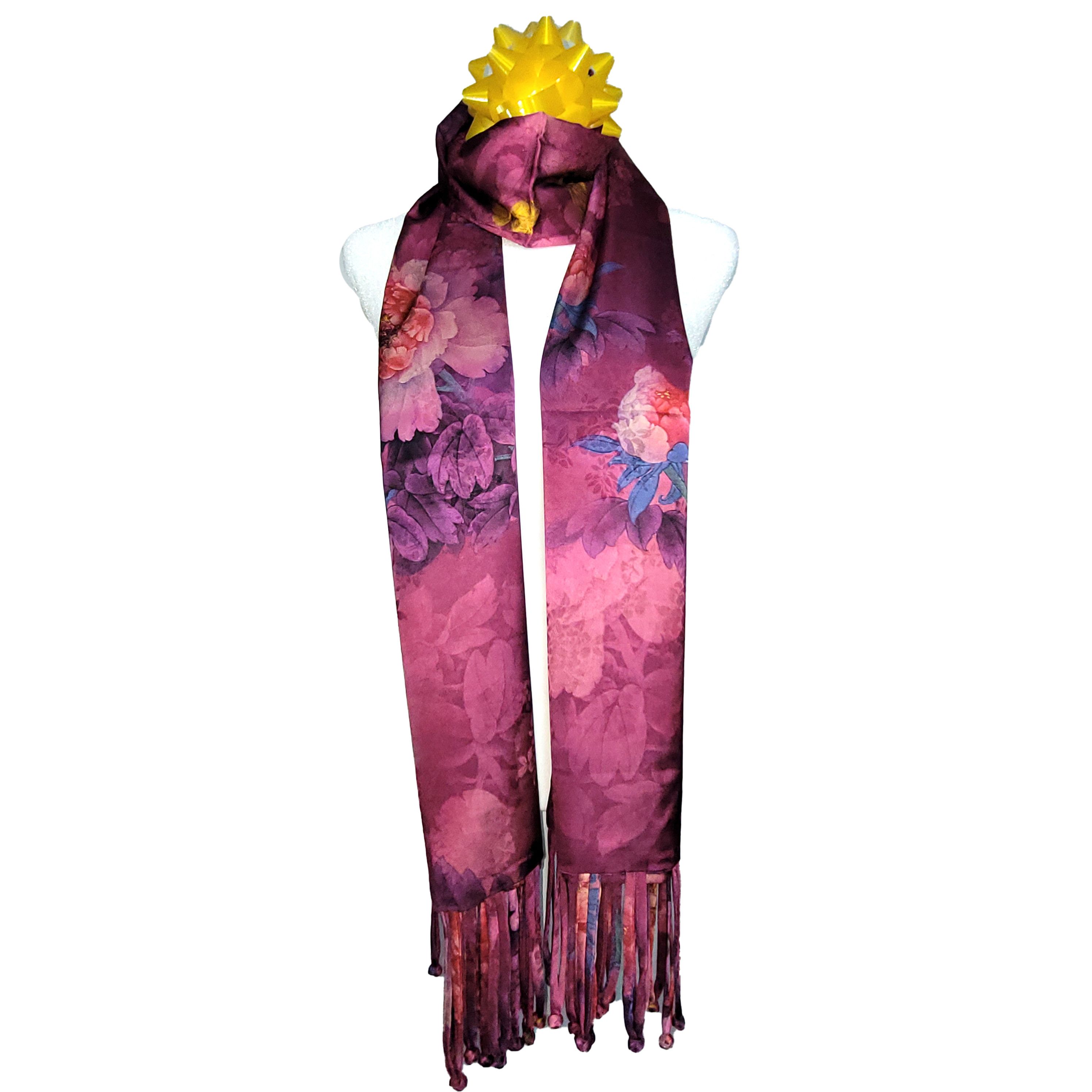 Other NWT Double-Sided Double-Layer Long Silk Scarf 27"x70" LS5950 Size ONE SIZE - 3 Thumbnail