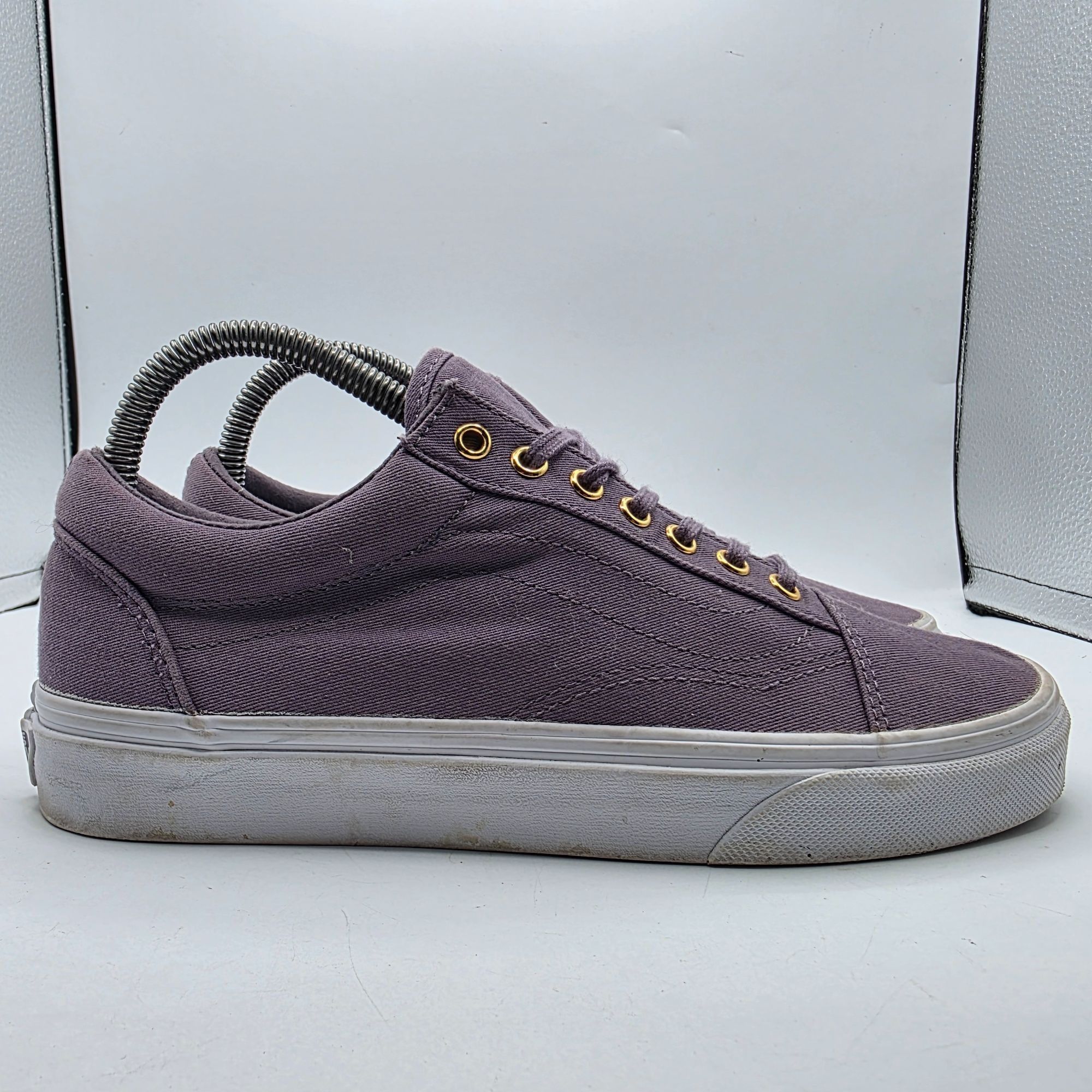 Vans Vans Old Skool Womens 8.5 Purple Gold Casual Sneakers Skate Size US 8.5 / IT 38.5 - 12 Thumbnail