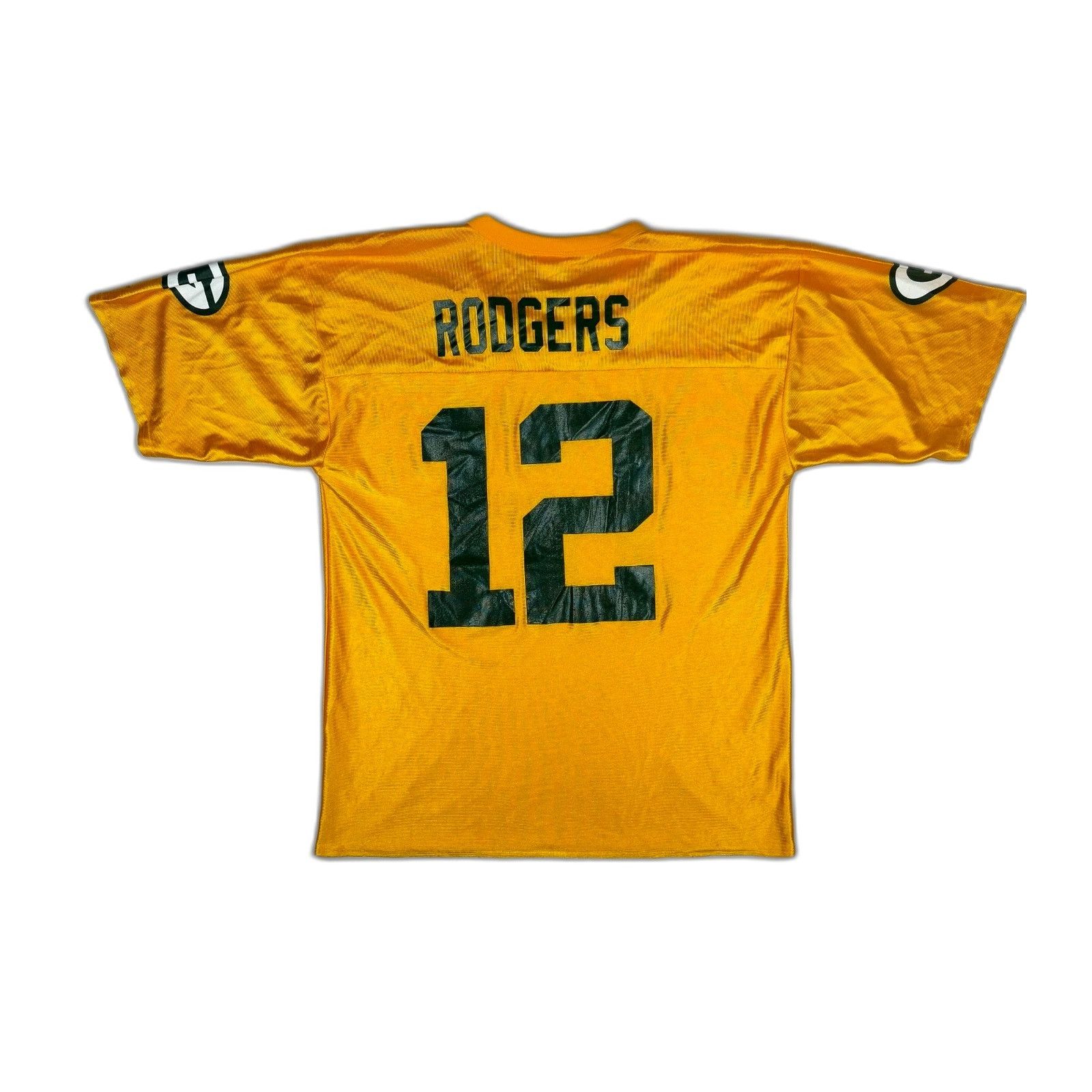 Vintage Aaron Rodgers Green Bay Packers Jersey Gold NFL Football Siz Size US L / EU 52-54 / 3 - 1 Thumbnail