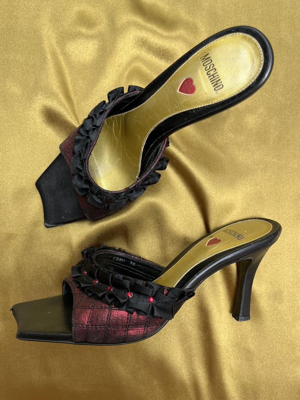 Moschino Vintage Moschino ruffle mules Size US 5 / IT 35 - 7 Thumbnail