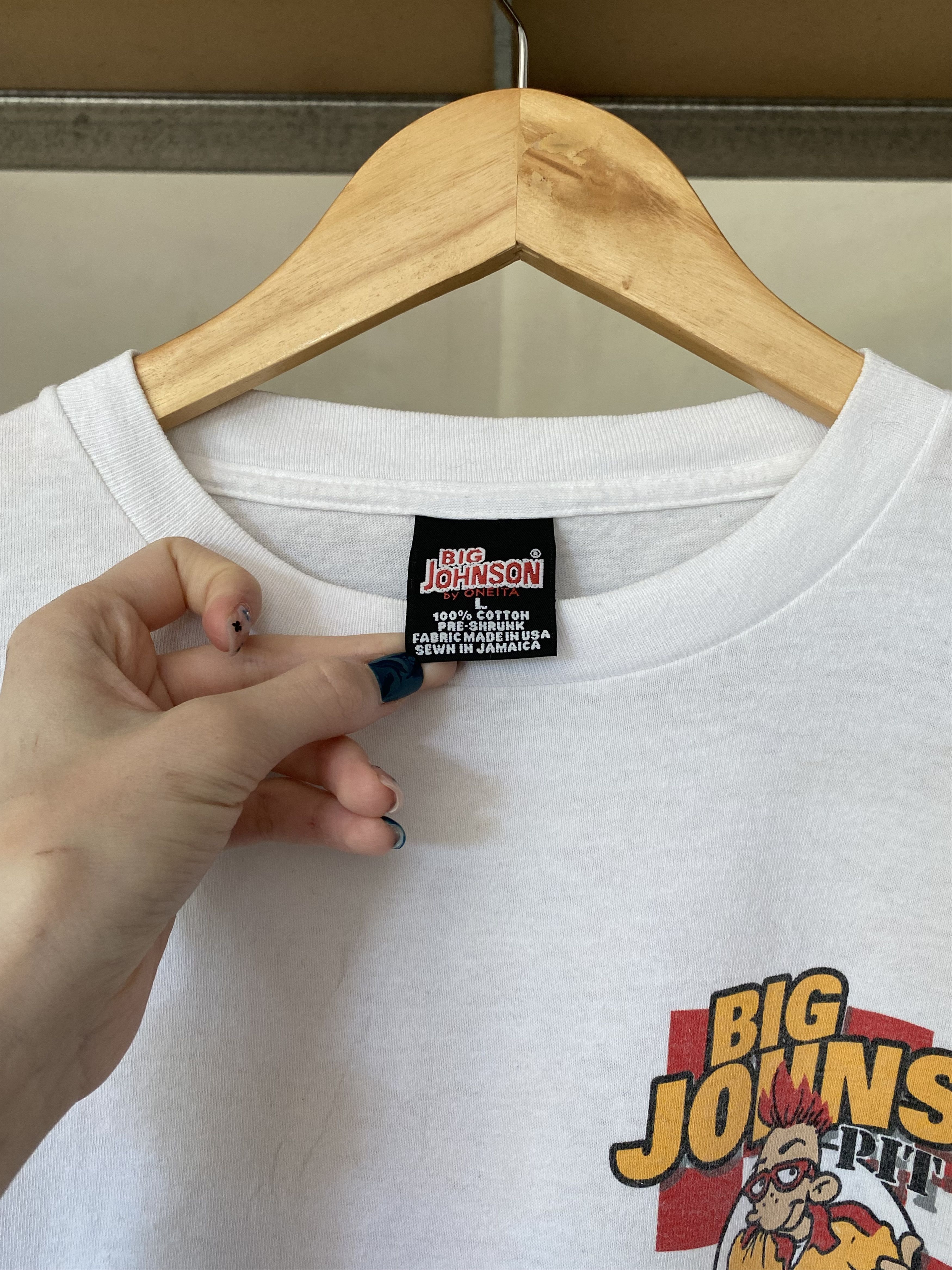 Vintage Big Johnson Vintage 1997 Racing Pit Stop Naughty Tee Size US L / EU 52-54 / 3 - 4 Thumbnail