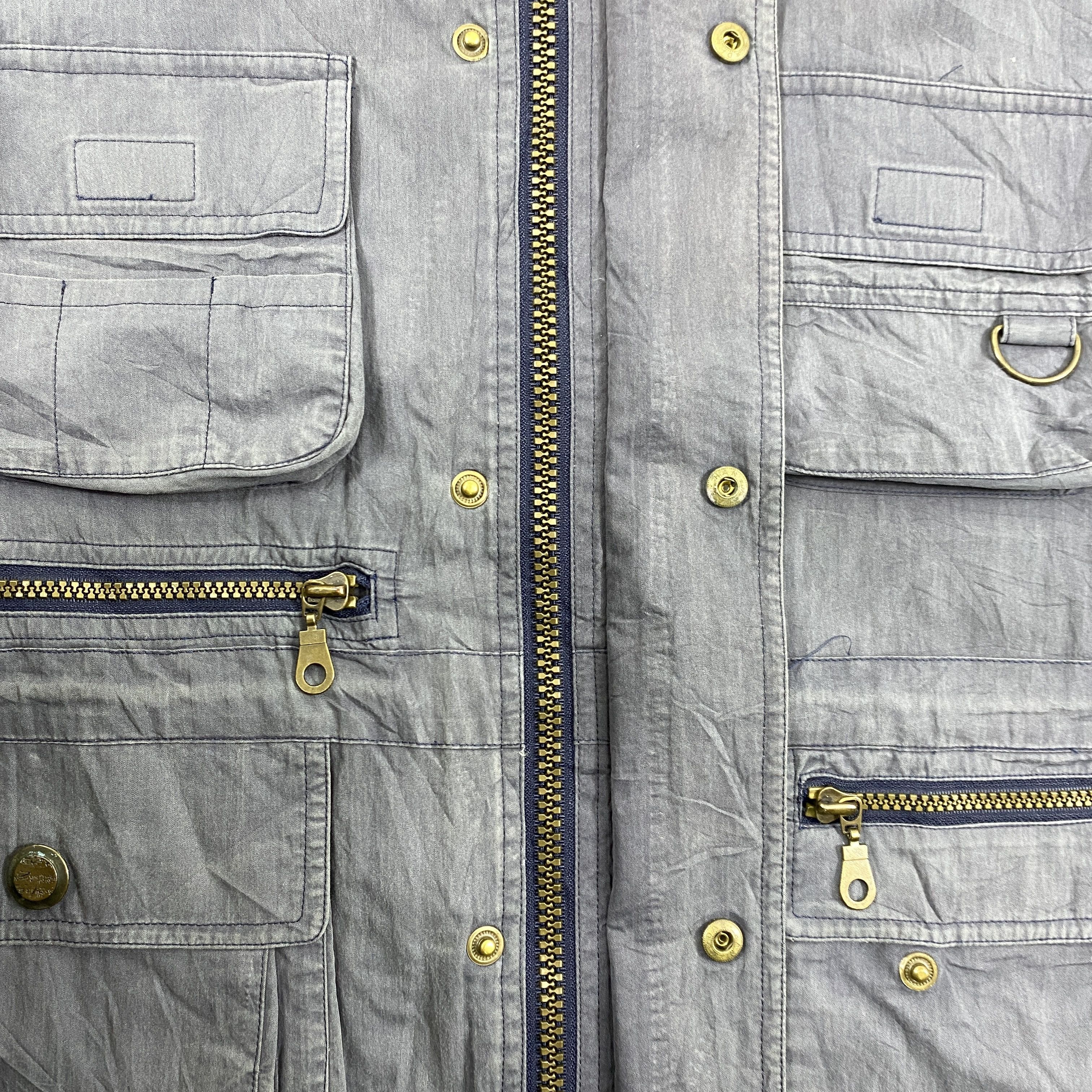 Japanese Brand Synthetic Multipocket Vest Jacket- J225 Size US M / EU 48-50 / 2 - 4 Thumbnail