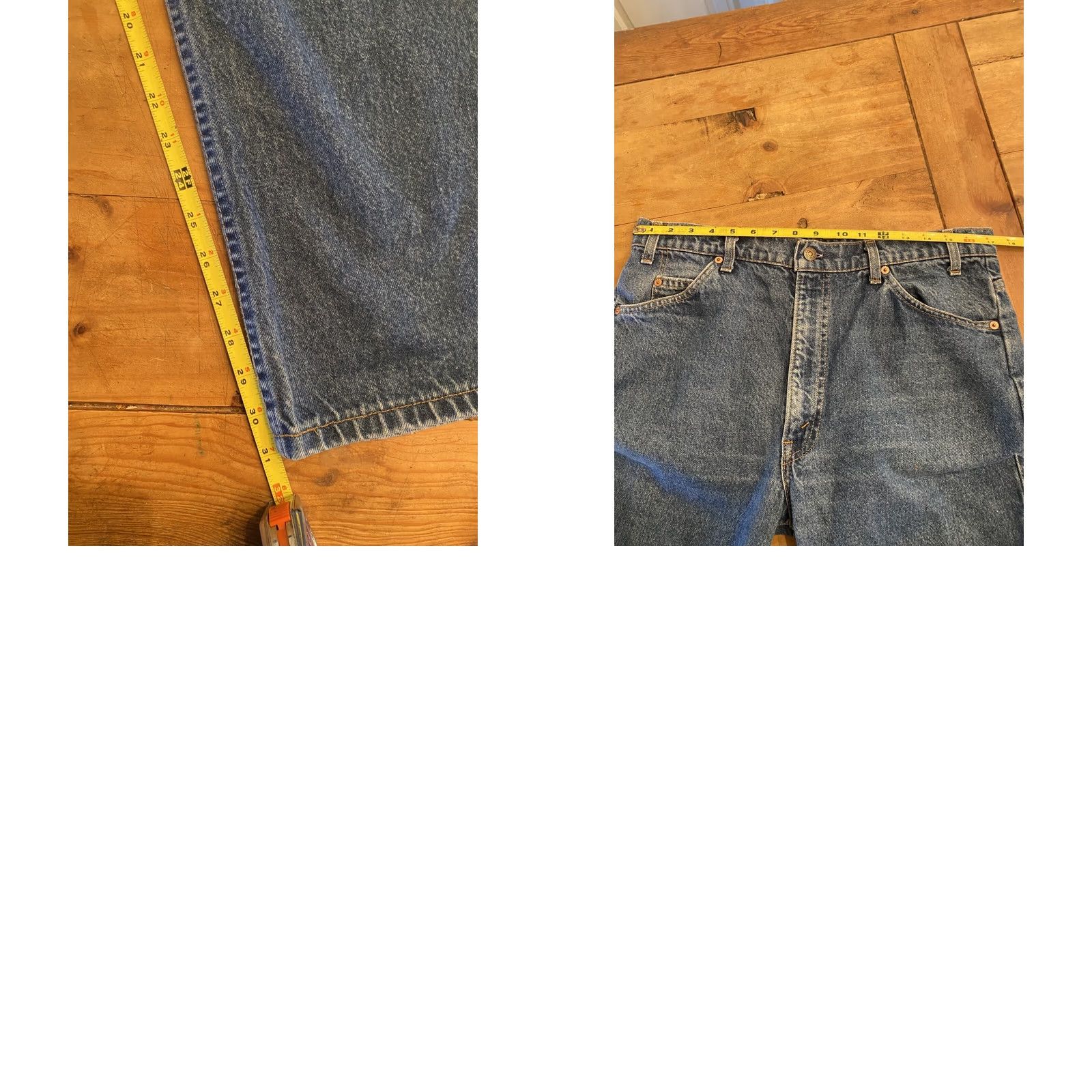 Levi's VINTAGE Levi's 505 Jeans Orange Tab Dark Wash Straight 36 X 32 Mens Denim 90s Levi's 505 Series Jeans Size US 36 / EU 52 - 9 Thumbnail