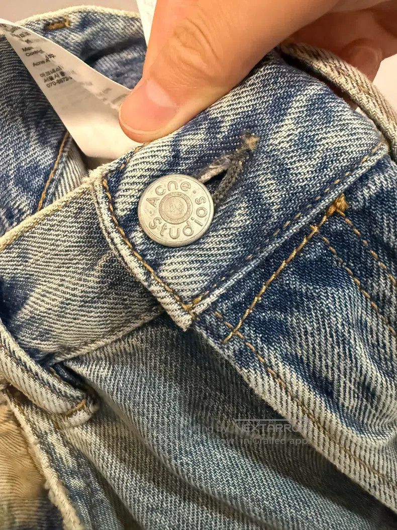 Acne Studios Acne Studios Distressed Straight-Leg Dirty-Style Mud-Dyed Size 26" / US 2 / IT 38 - 5 Thumbnail