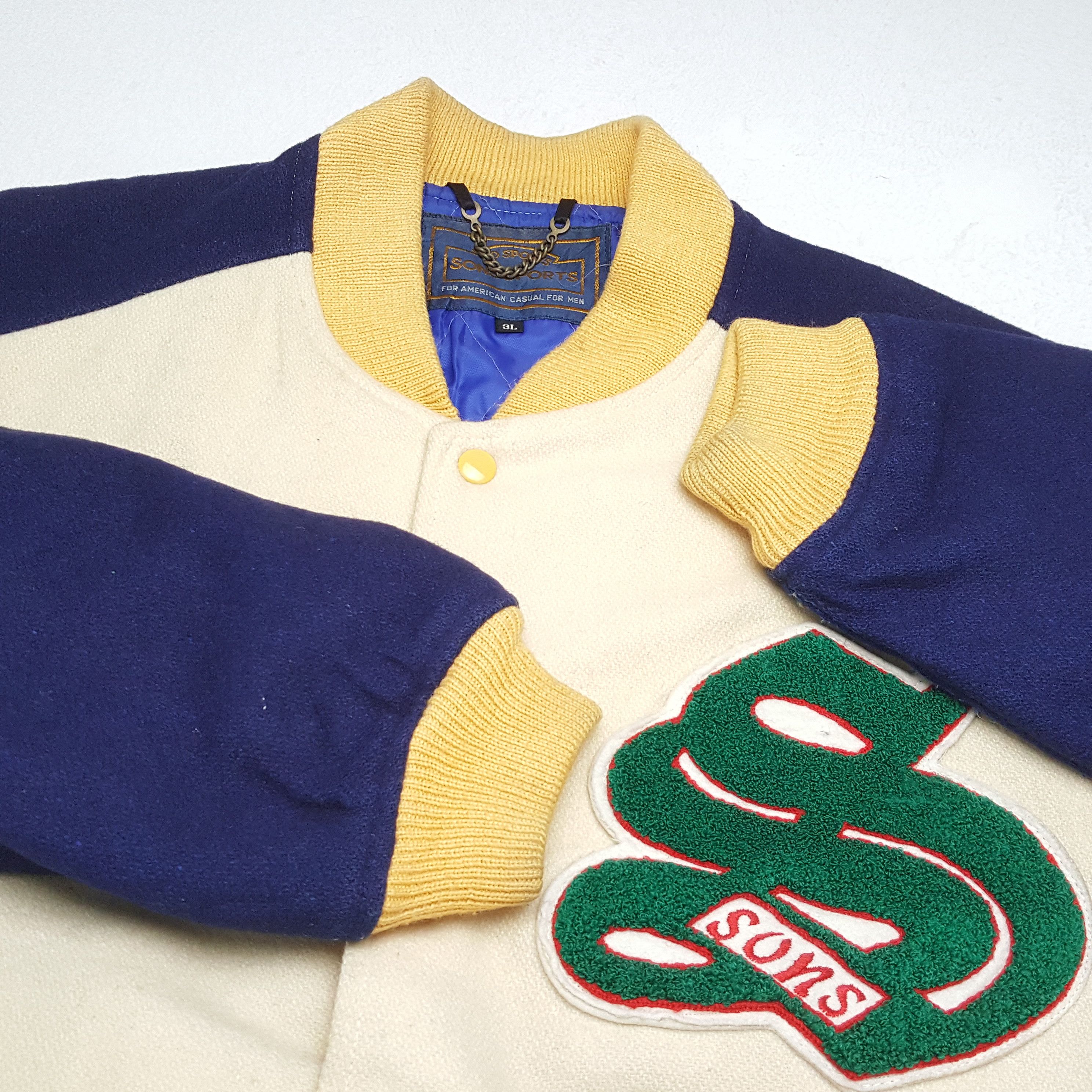 &SONS × Vintage Vintage SONS SPORT SKULL Japanese Brand Varsity Jacket Size US XL / EU 56 / 4 - 9 Thumbnail
