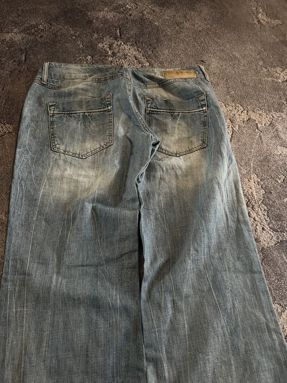 Japanese Brand SWAG Light Wash Flare Y2K Jeans / Archive Number Nine Style Size US 34 / EU 50 - 2 Thumbnail