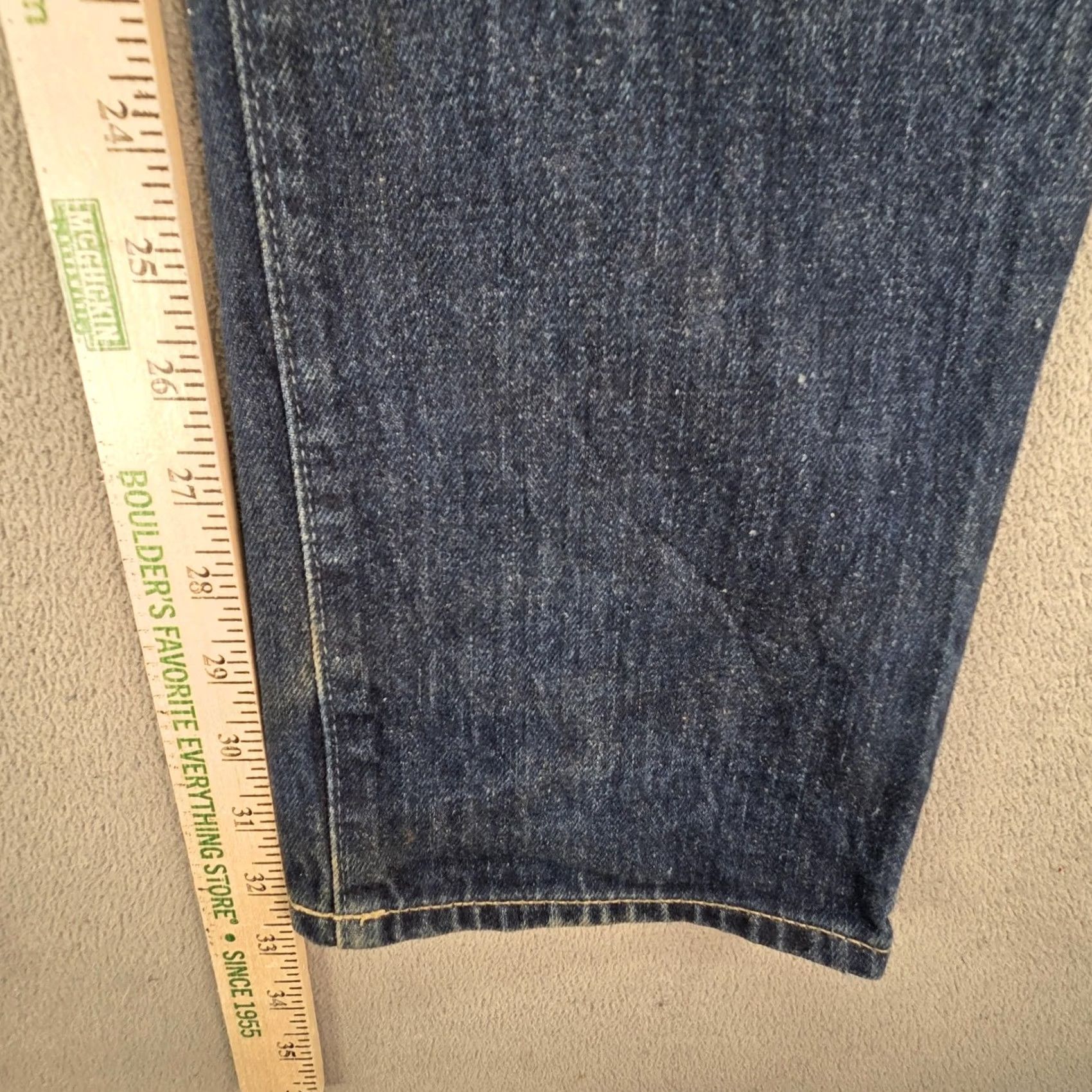 Polo Ralph Lauren Polo Ralph Lauren Jeans Mens 33x32 Blue Med Wash Slim Straight Denim Pocket Logo Distressed Wintry? Size US XS / EU 42 / 0 - 4 Thumbnail