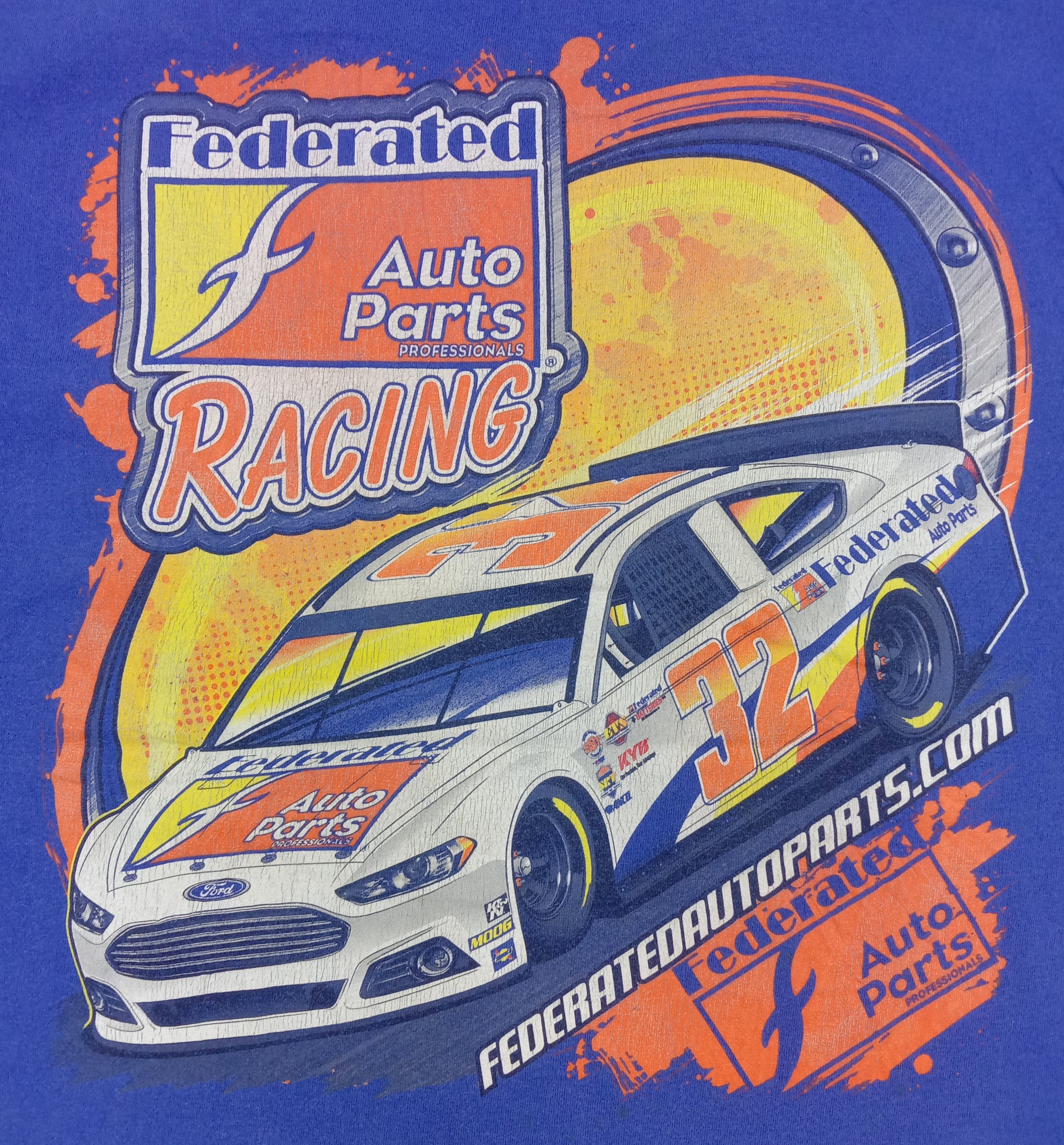 NASCAR Vintage Nascar Federated Auto Parts Professionals Racing Tee Size US L / EU 52-54 / 3 - 2 Thumbnail
