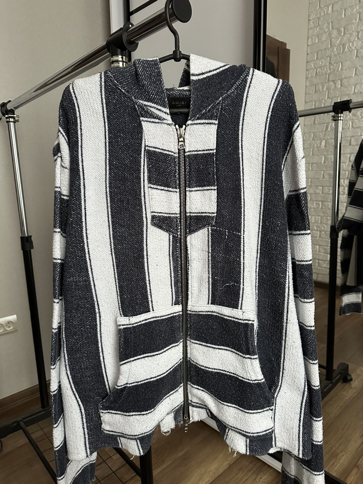 Amiri Amiri Baja Zip Hoodie Striped Size US L / EU 52-54 / 3 - 5 Thumbnail