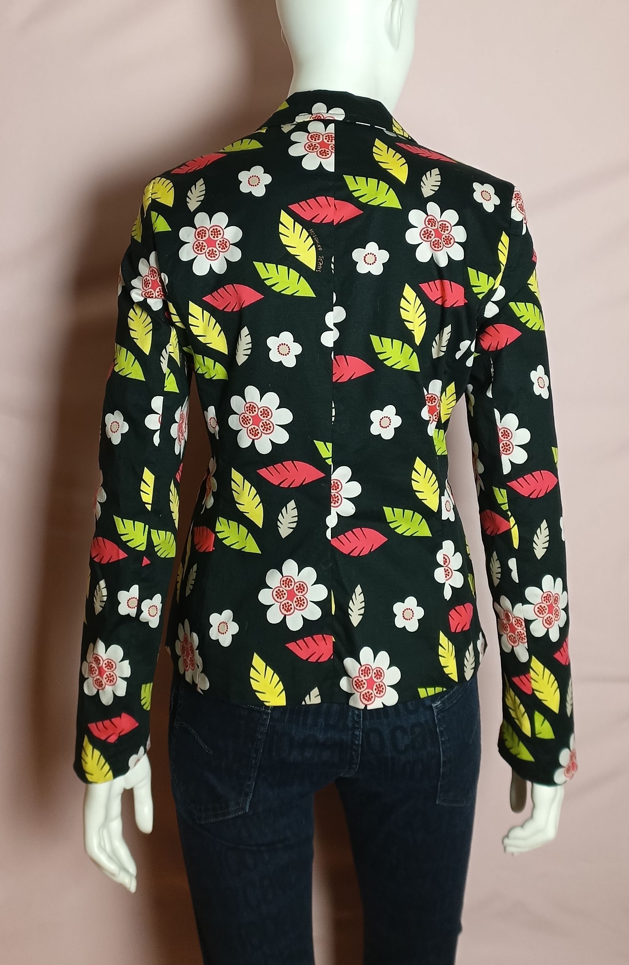Moschino Moschino Jeans Flowers Print Blazer Jacket Women IT44 US10 Size M / US 6-8 / IT 42-44 - 2 Thumbnail