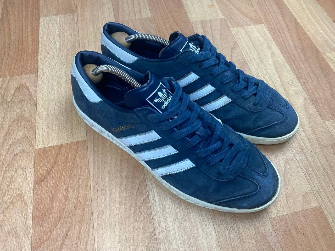 Adidas × Vintage Adidas Hamburg Dark Blue White S74838 SIZE US 11,5 Size US 11.5 / EU 44-45 - 4 Thumbnail