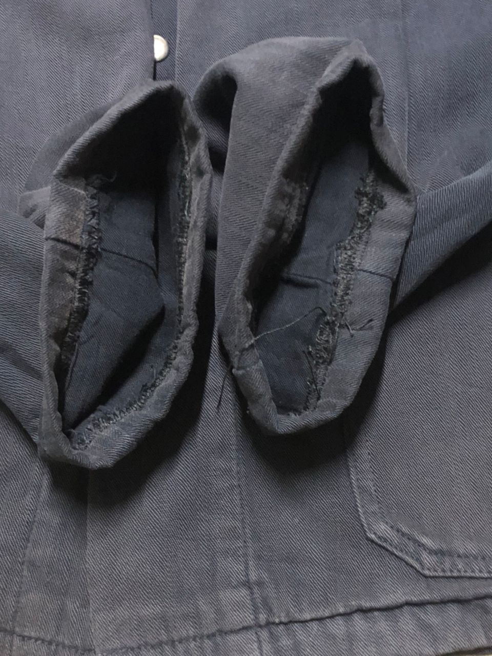 Blue Blue Japan Vintage H.R.M.MFG.CO Workwear / Chore Jacket Sunfaded Faded Size US M / EU 48-50 / 2 - 14 Thumbnail