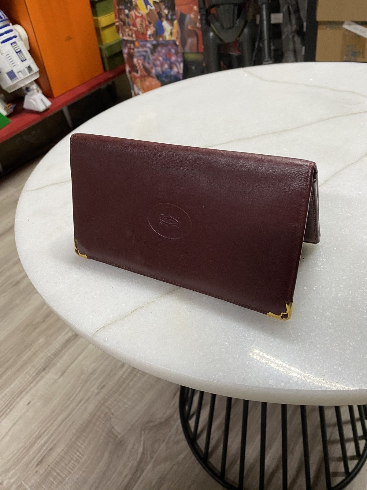 Cartier Cartier Red Long Leather Wallet Preowned Card Holder Size ONE SIZE - 9 Thumbnail