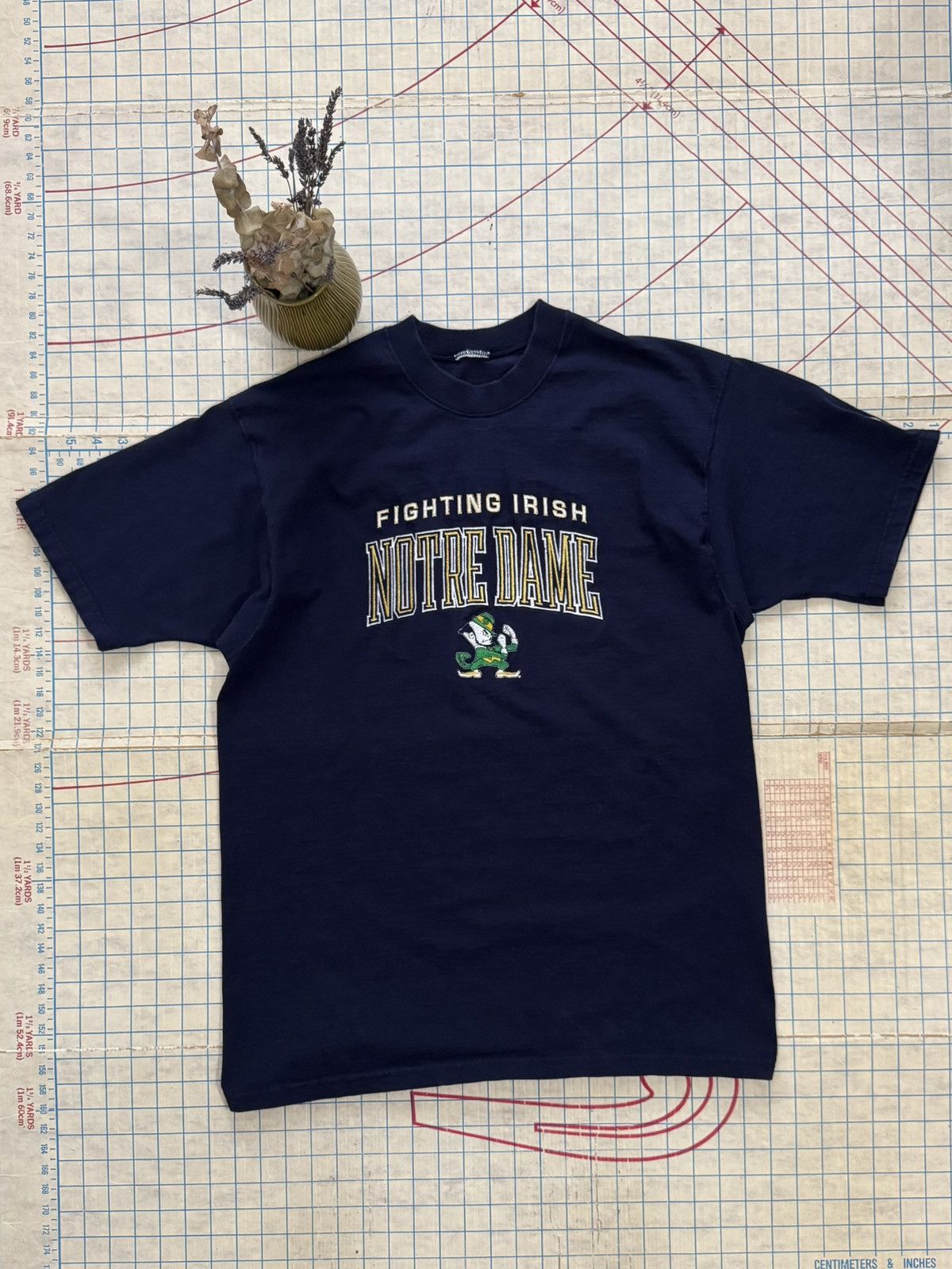 NCAA × Pro Player × Vintage Vintage Pro Player Notre Dame Fighting Irish Embroidered Tee Size US L / EU 52-54 / 3 - 1 Thumbnail