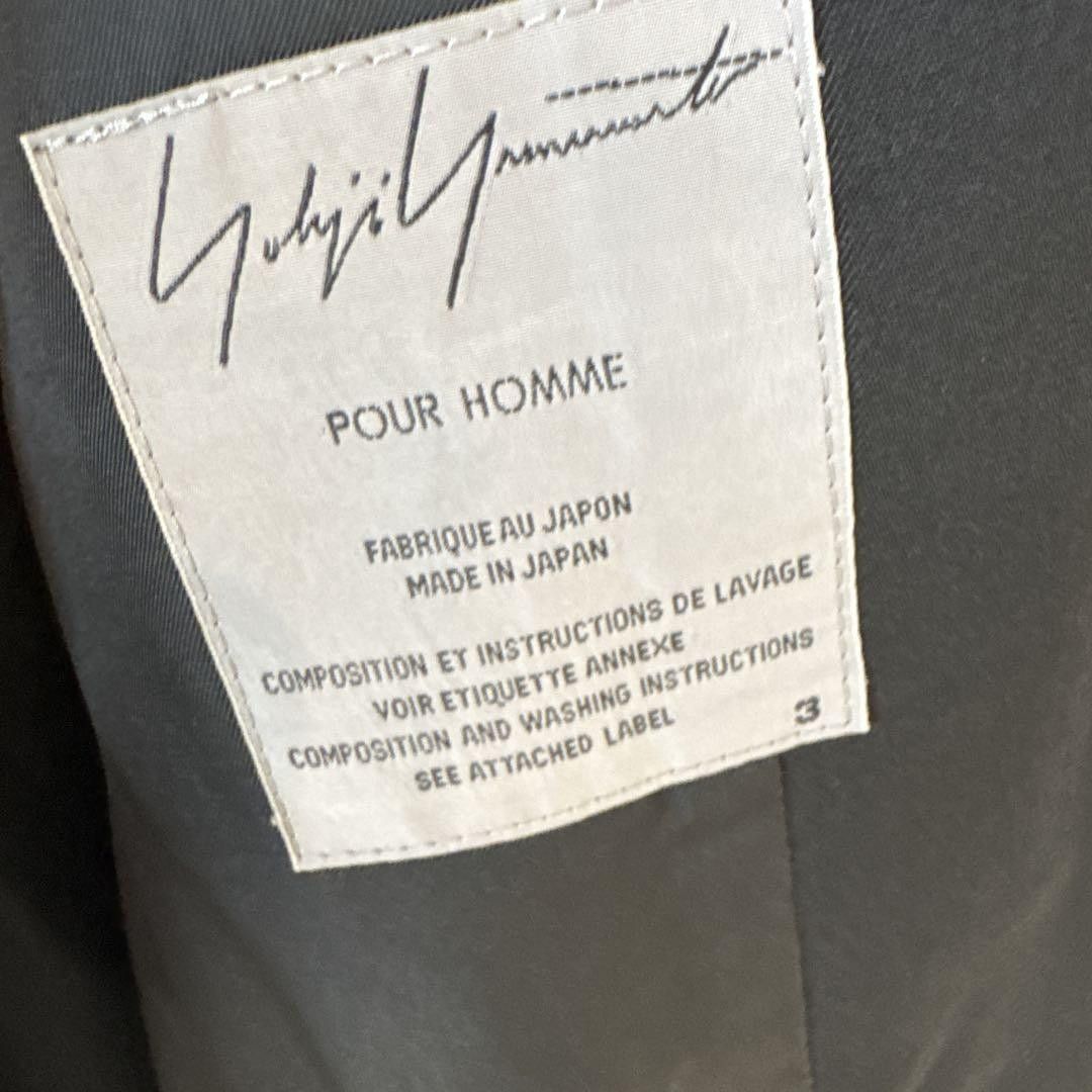 Yohji Yamamoto yohji yamamoto pour homme raw-cut wool gabardine coat Size US L / EU 52-54 / 3 - 5 Thumbnail