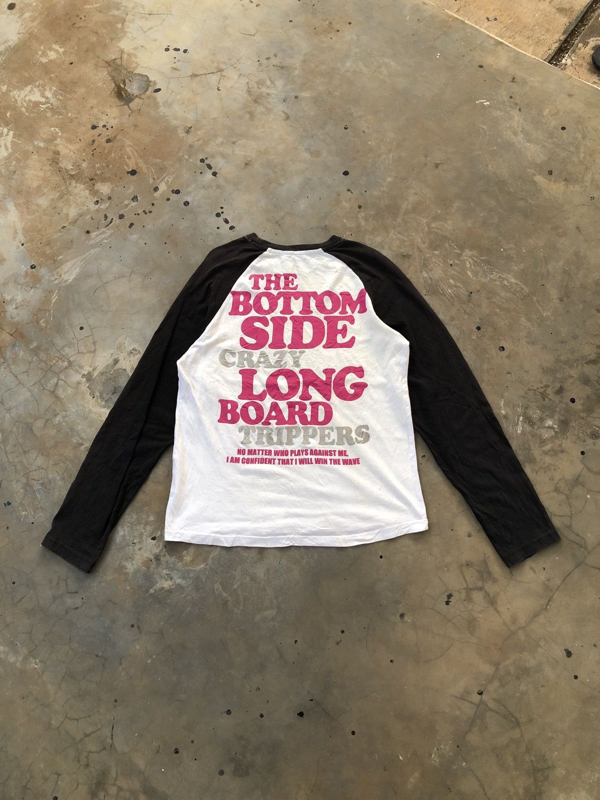 Japanese Brand Defective Struct Raglan Long Sleeve Surfing Long Board Y2K Size L / US 10 / IT 46 - 2 Thumbnail