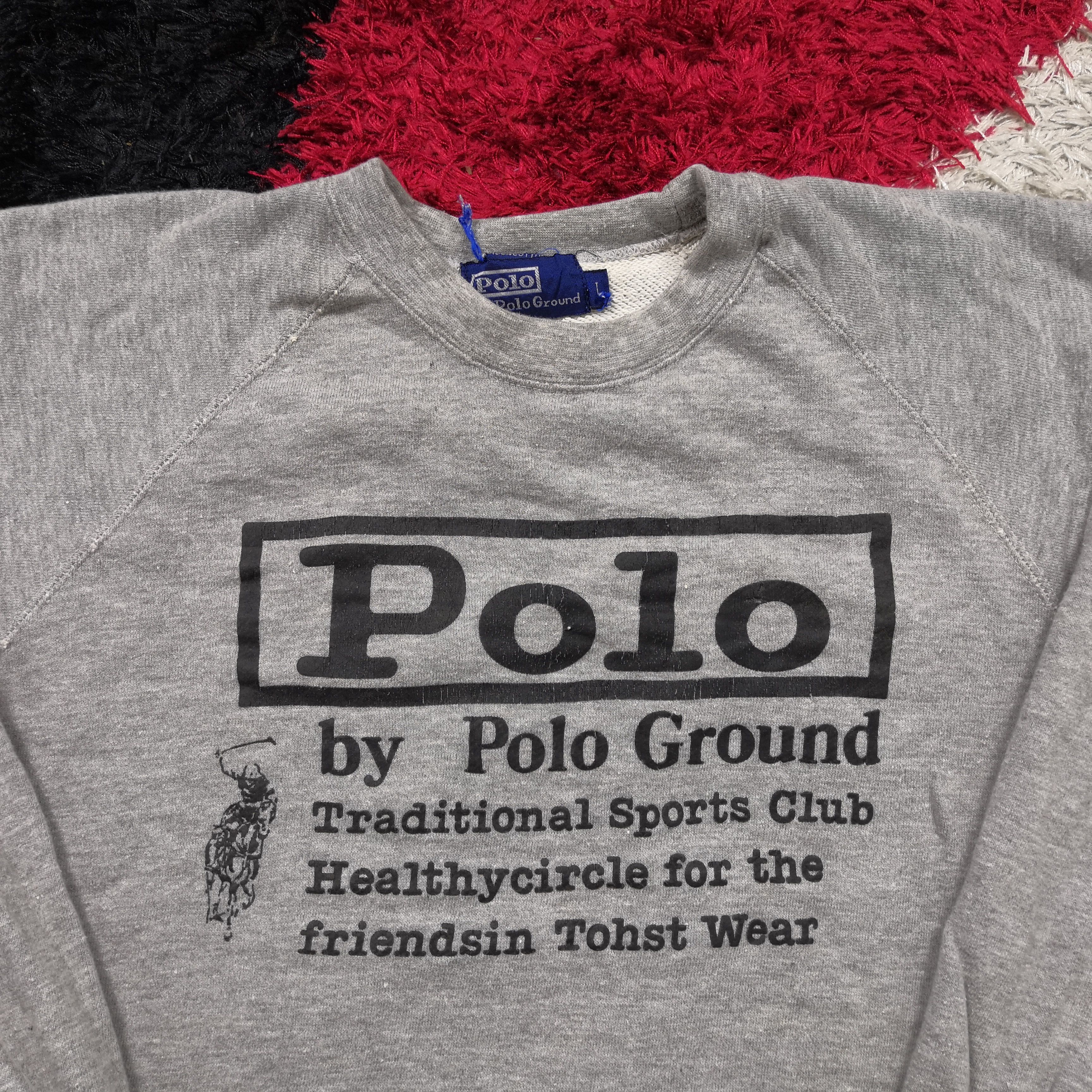 Polo Ralph Lauren × Vintage Vintage Polo Ground Sweatshirt Ralph Lauren Sweatshirt Size US M / EU 48-50 / 2 - 3 Thumbnail
