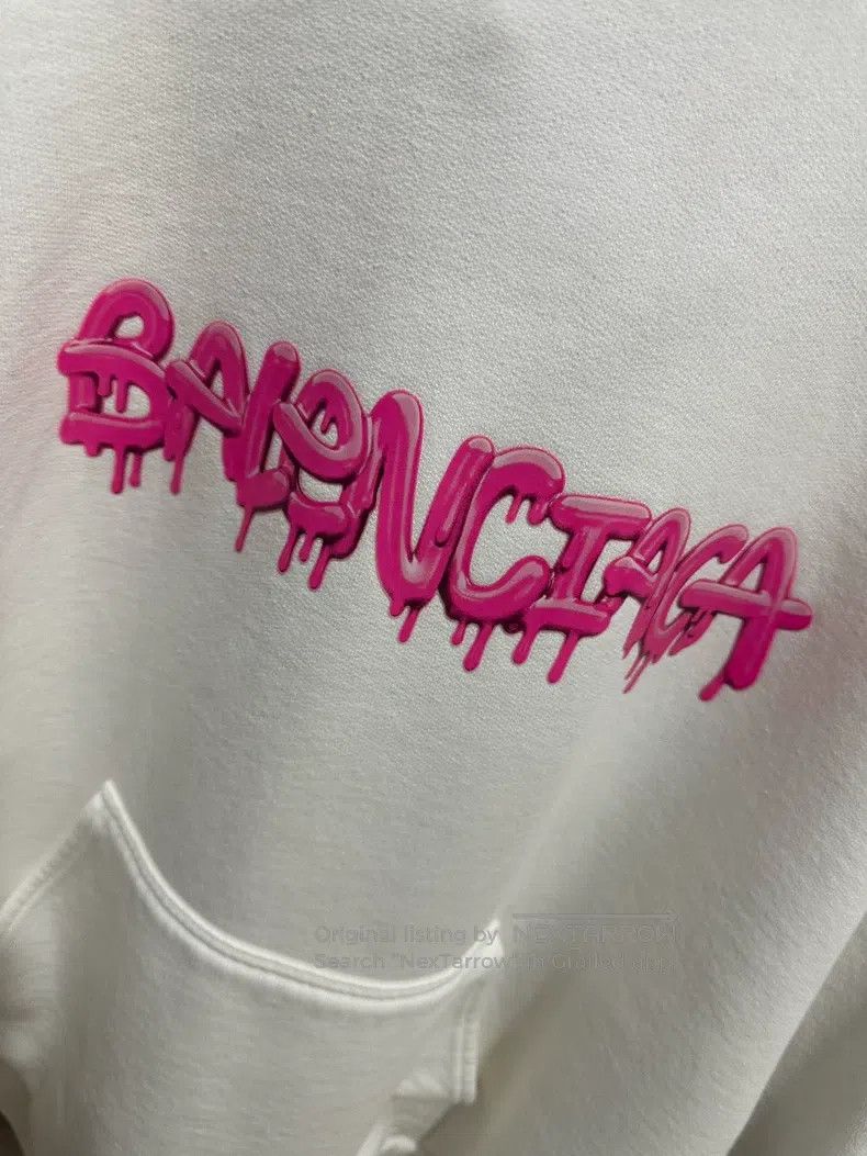 Balenciaga White Hoodie