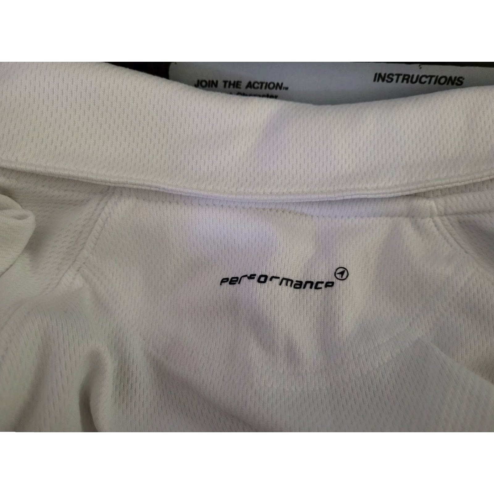 Vintage Womens Garb Polo Shirt Jrs Medium White Belmont Country Club Golf Pattern Solid Cotton Blend Logo Short Sleeve Collared Casual Golf Theme Mens Girls Size M / US 6-8 / IT 42-44 - 3 Thumbnail