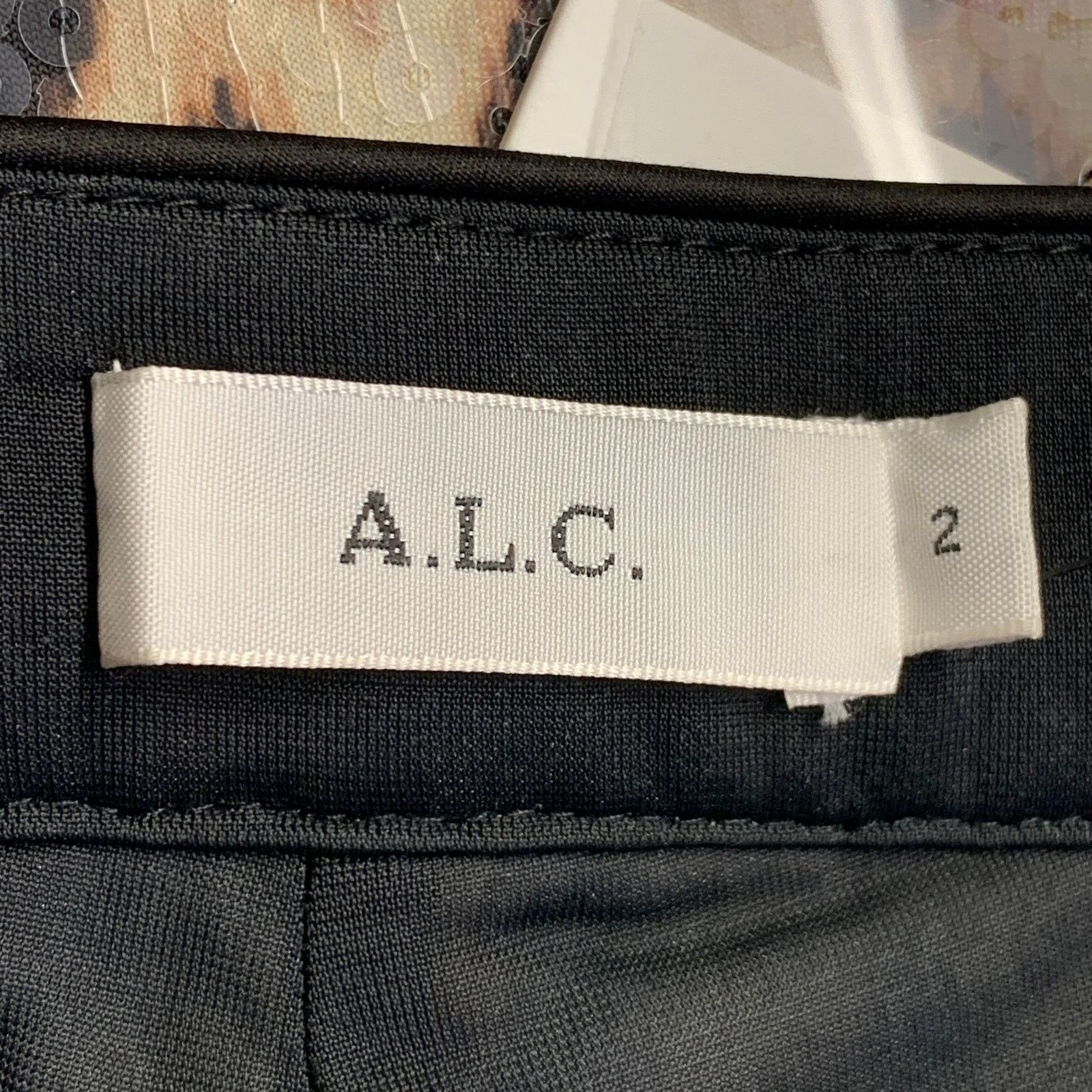 A.L.C. Size 2 Beige Brown Polyester Blend Sequined Leopard Leggings Size 26" / US 2 / IT 38 - 5 Thumbnail