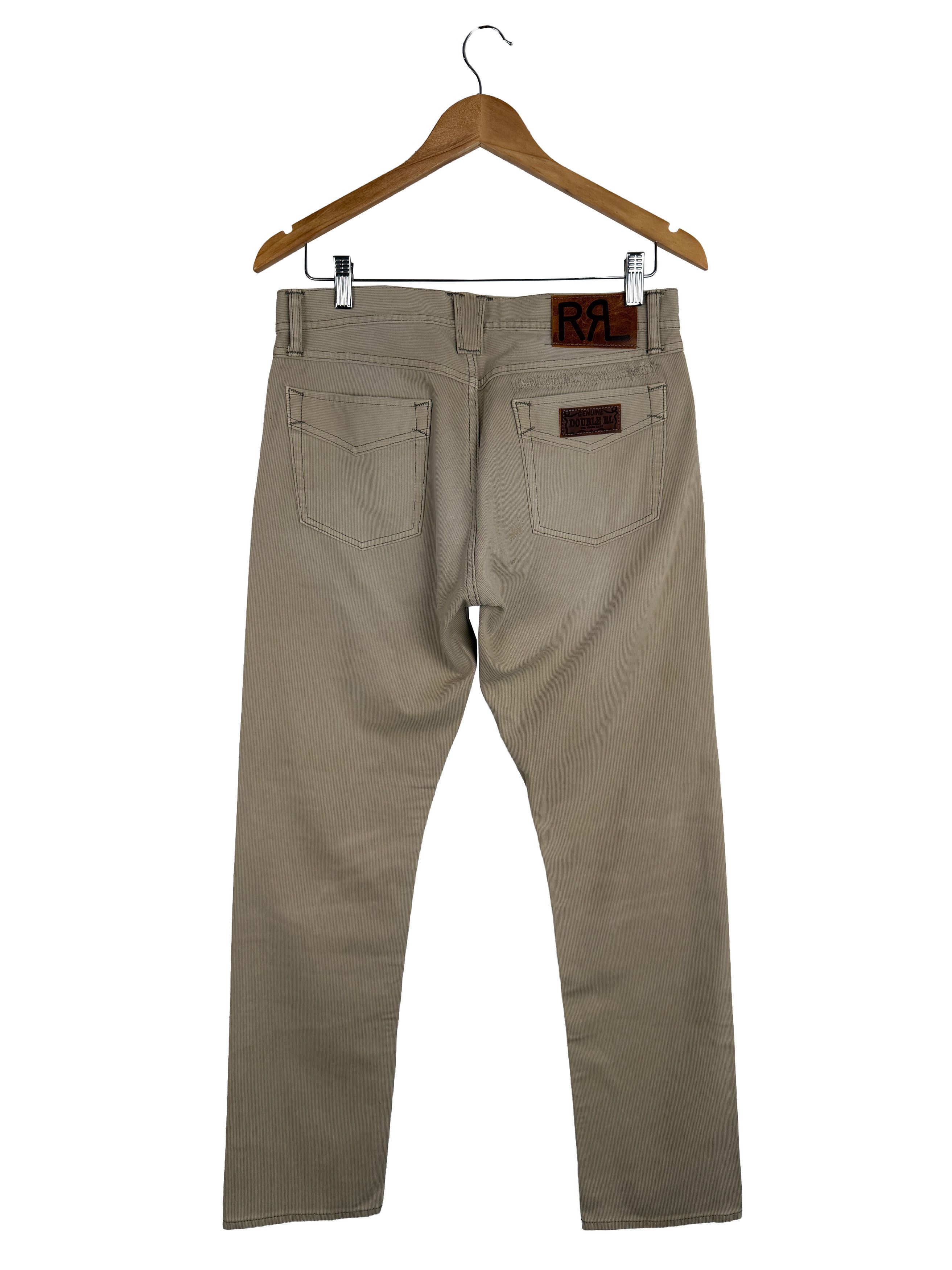 RRL Ralph Lauren Slim Fit Repaired Bedford Cord Pants Size US 30 / EU 46 - 2 Thumbnail