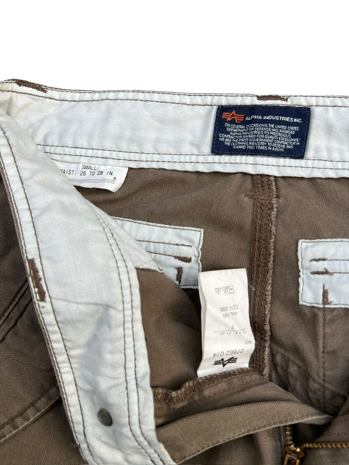 Alpha Industries Vtg Alpha Industries Bondage Multipocket Zipper Pants 29x30 Size US 29 - 8 Thumbnail