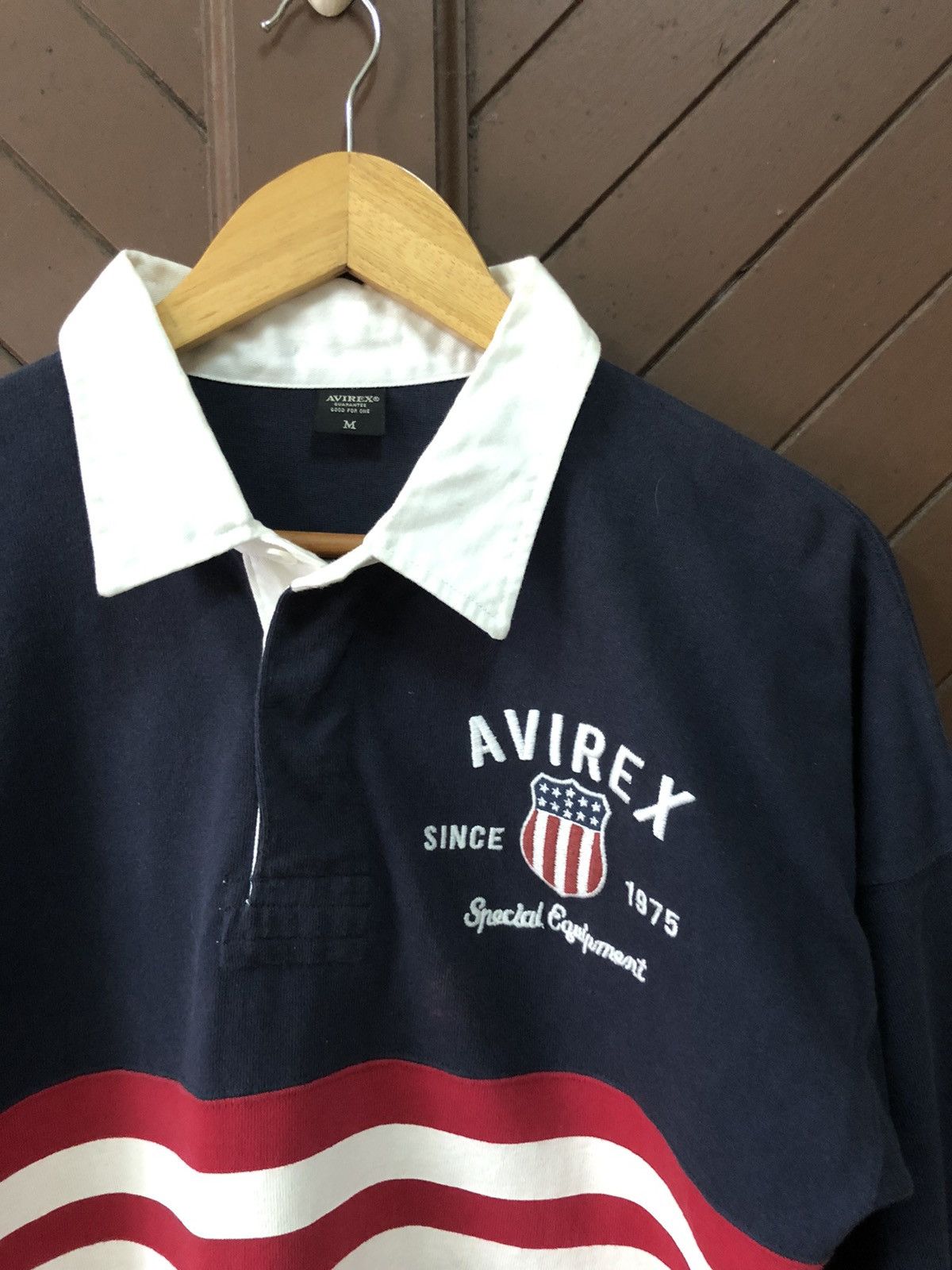 Avirex Rare Avirex Big Spellout Long Sleeve Polo Shirt Size US M / EU 48-50 / 2 - 3 Thumbnail