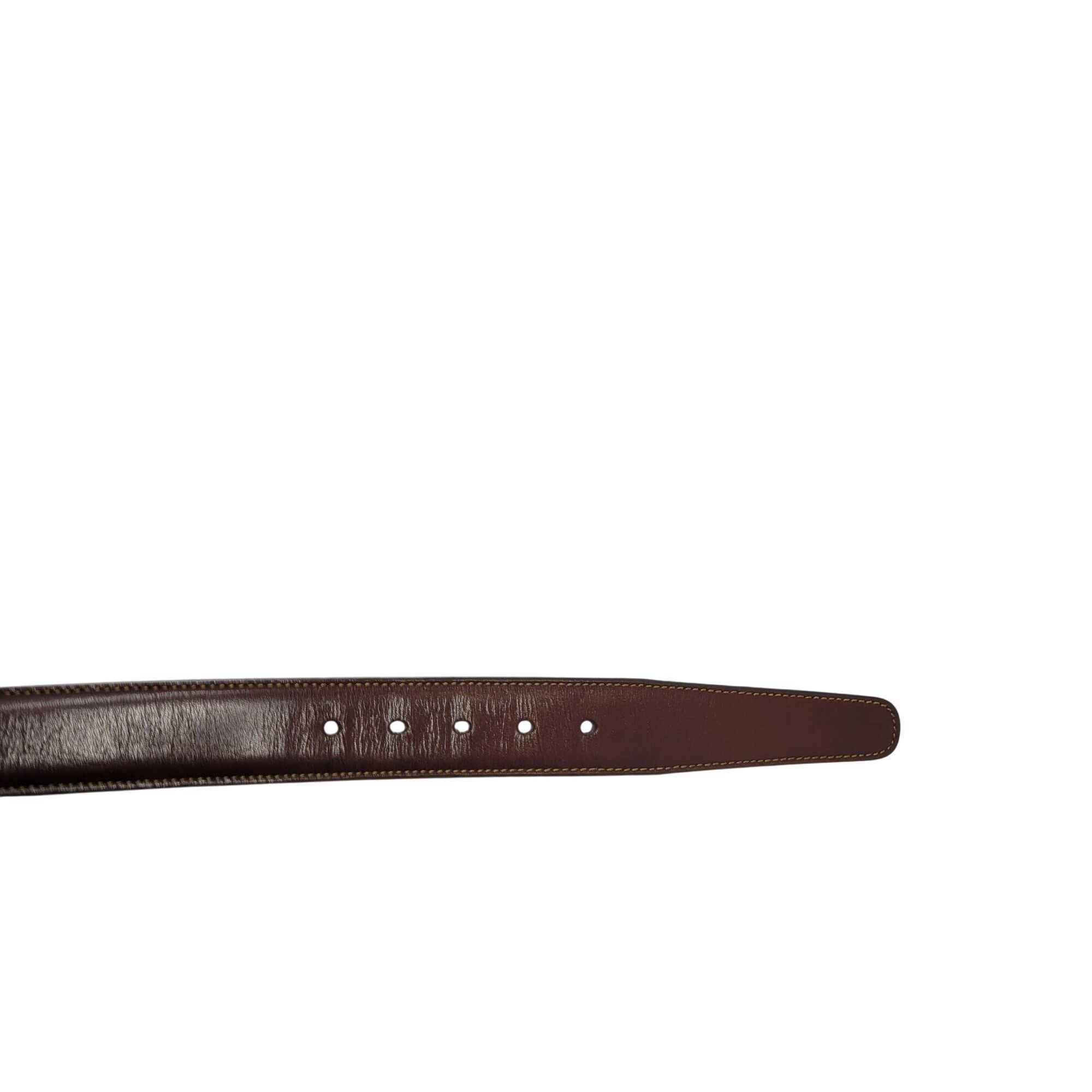 Trafalgar Trafalgar Handcrafted Cortina Leather Belt Gold Buckle 40" C Size 40 - 10 Thumbnail