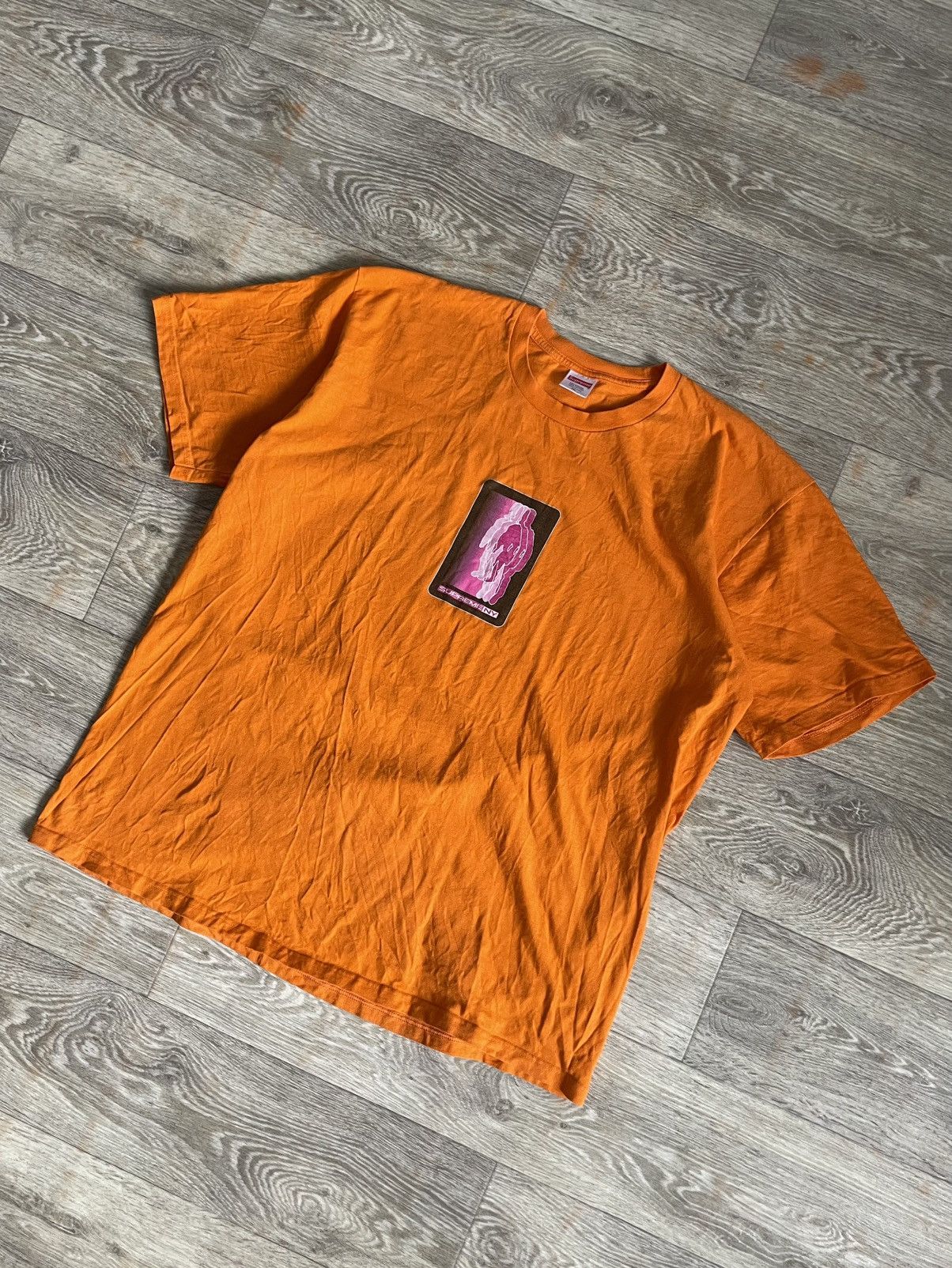 Supreme Supreme Blur T Shirt - Orange Size US XL / EU 56 / 4 - 3 Thumbnail