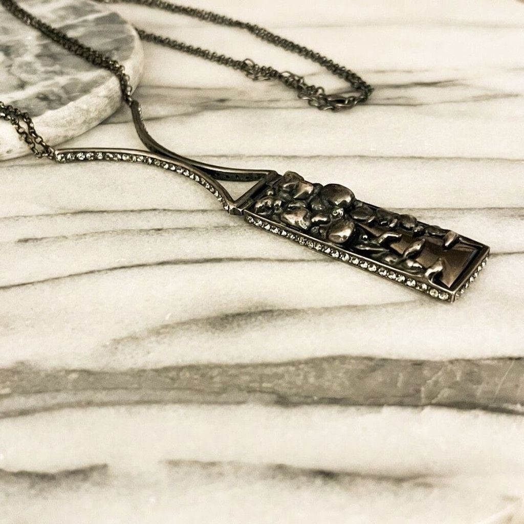 Other Cris Barros Abstract Necklace Brazil Black Gunmetal Pendant Size ONE SIZE - 6 Thumbnail