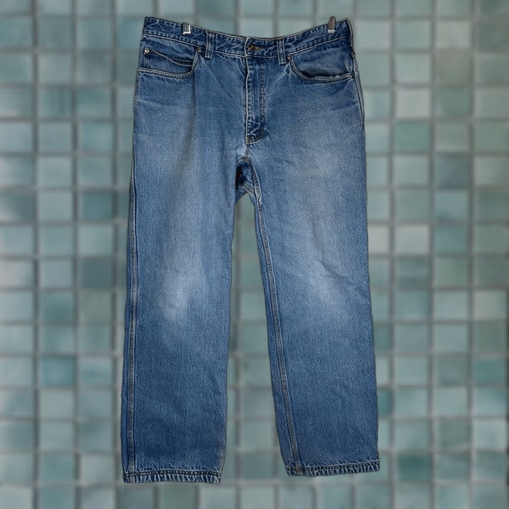 Duluth Trading Company Duluth Men's Ballroom Relaxed Fit Jeans 36x32 Denim Cotton Workwear Blue Straight Jeans Mens 86069 Size US 36 / EU 52 - 1 Thumbnail