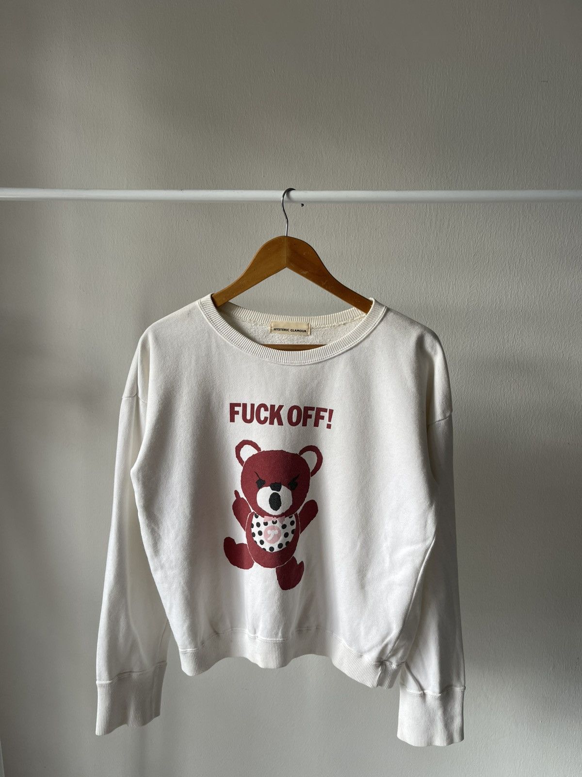 Hysteric Glamour 80s Hysteric Glamour Bear F*ck Sweatshirt Size US S / EU 44-46 / 1 - 2 Thumbnail
