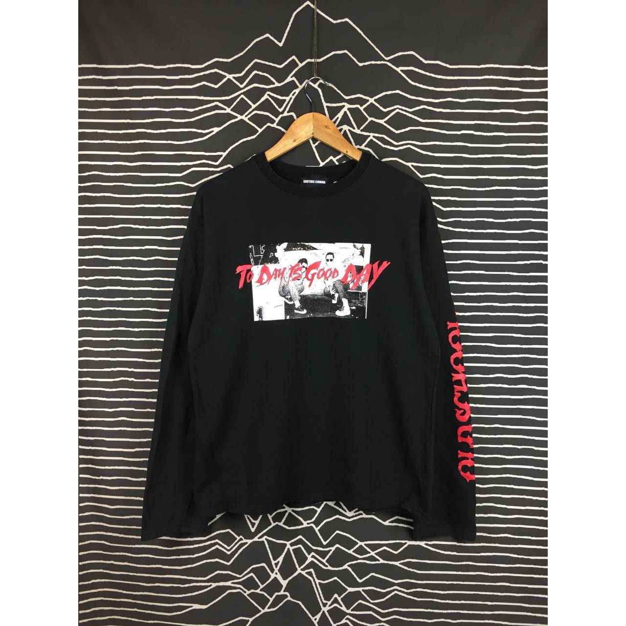 Vintage Shethiscomma To Day Is Good Day Longsleeve Tee Size US L / EU 52-54 / 3 - 2 Thumbnail