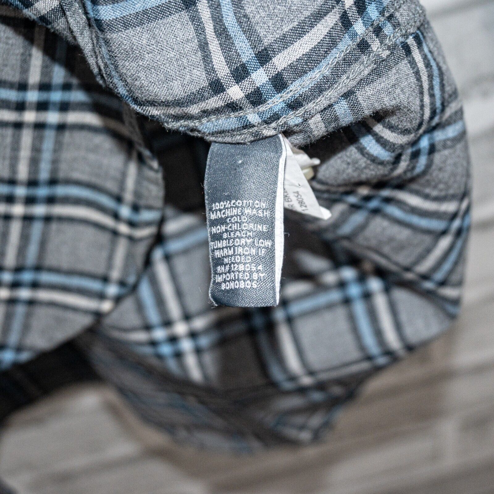 Bonobos BONOBOS Men's Slim Fit Button Down Shirt Gray Plaid Cotton Size US XS / EU 42 / 0 - 6 Thumbnail