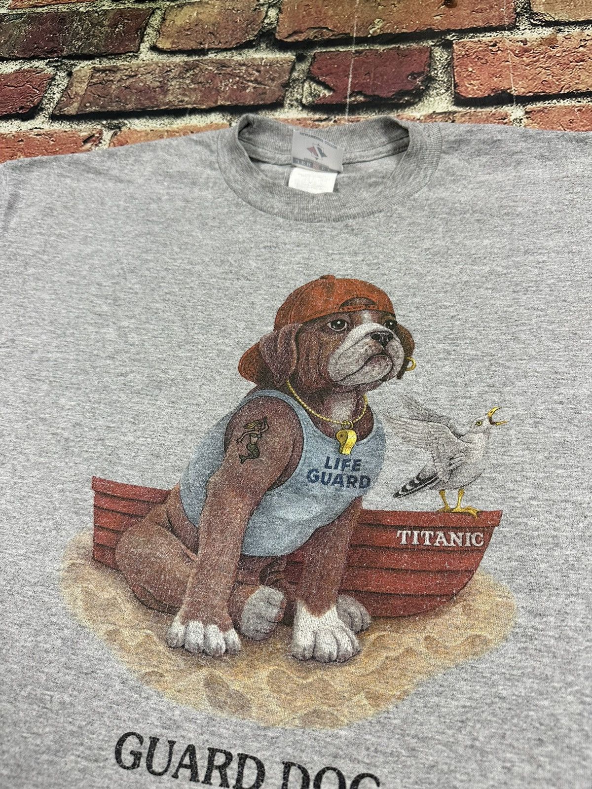 Vintage Vintage 90s Life Guard Dog Tee Cape May Titanic New Jersey Size US M / EU 48-50 / 2 - 7 Thumbnail