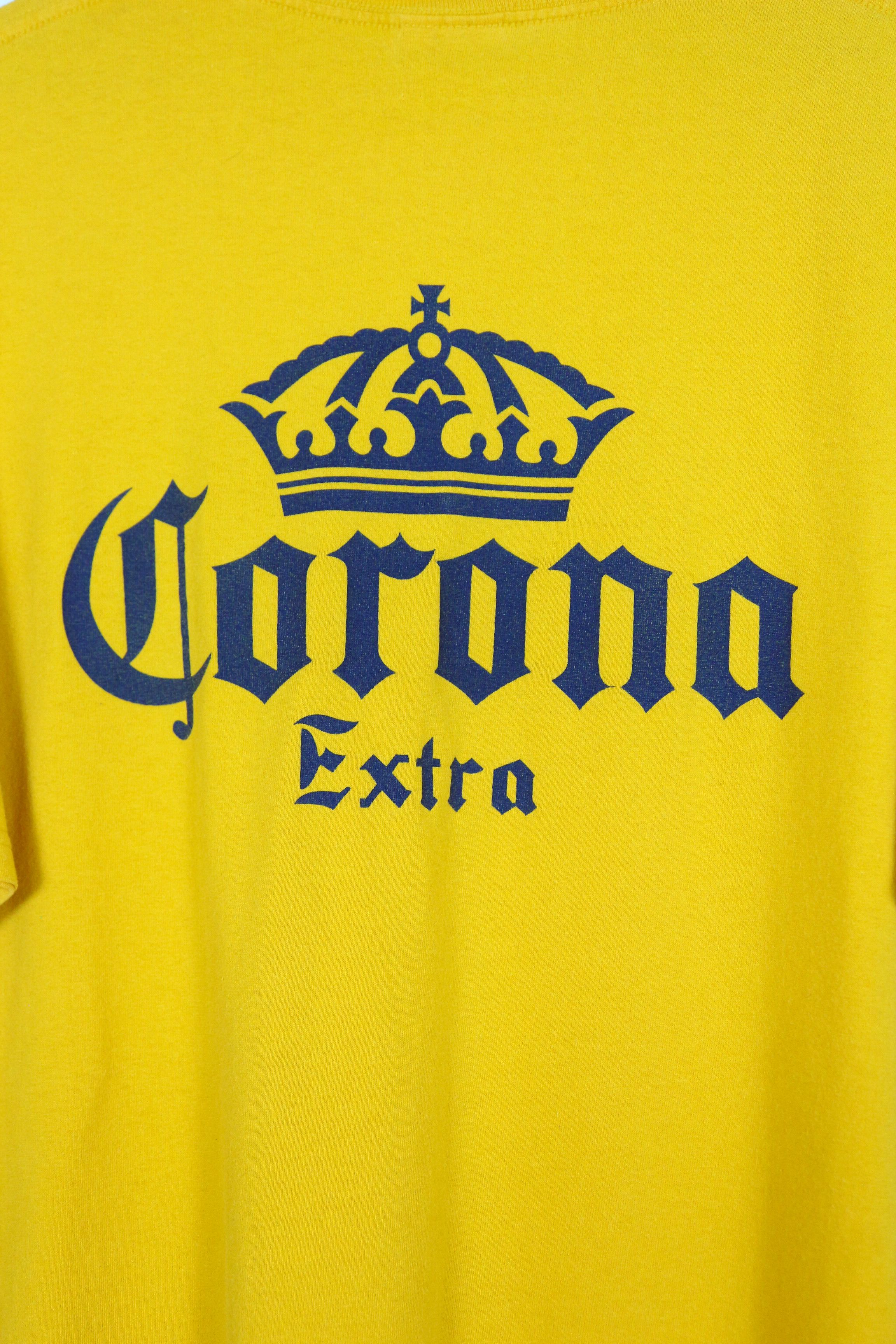 Vintage Vintage Corona Extra Cancun Beer Logo Tee T-Shirt 90s Size US XL / EU 56 / 4 - 5 Thumbnail