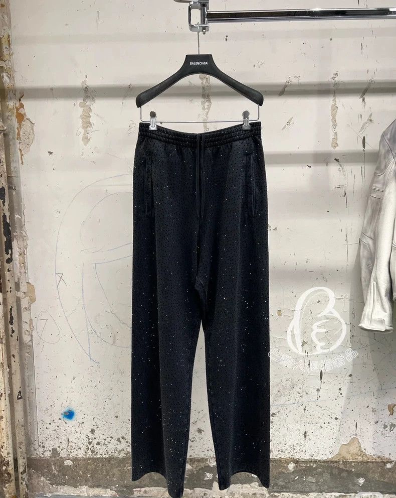 Balenciaga Balenciaga Rhinestone decorative waist oblique pockets ful Size US 27 - 1 Thumbnail