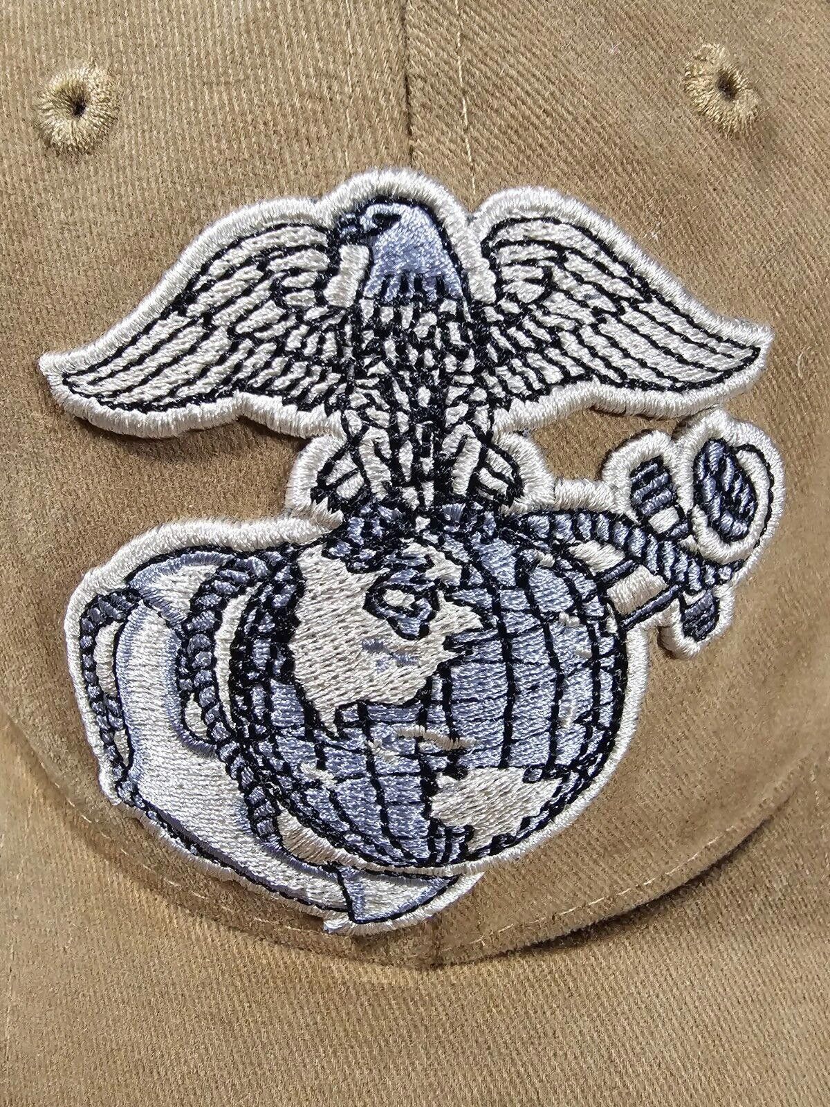 Rothco Rothco Marines khaki brown strapback hat Size ONE SIZE - 3 Thumbnail