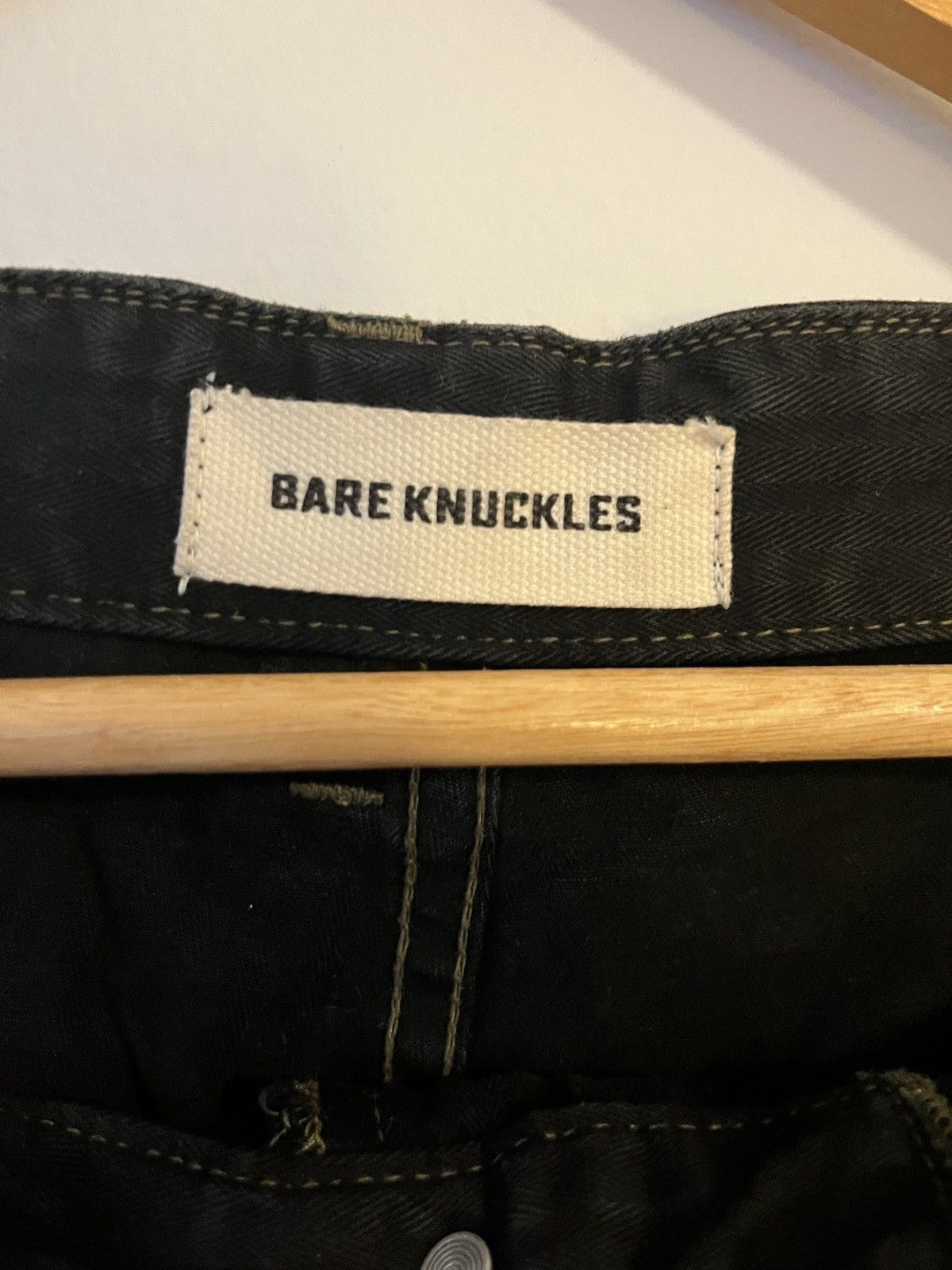 Bare Knuckles Bare Knuckles Washed Herringbone Shorts Size US 30 / EU 46 - 4 Thumbnail