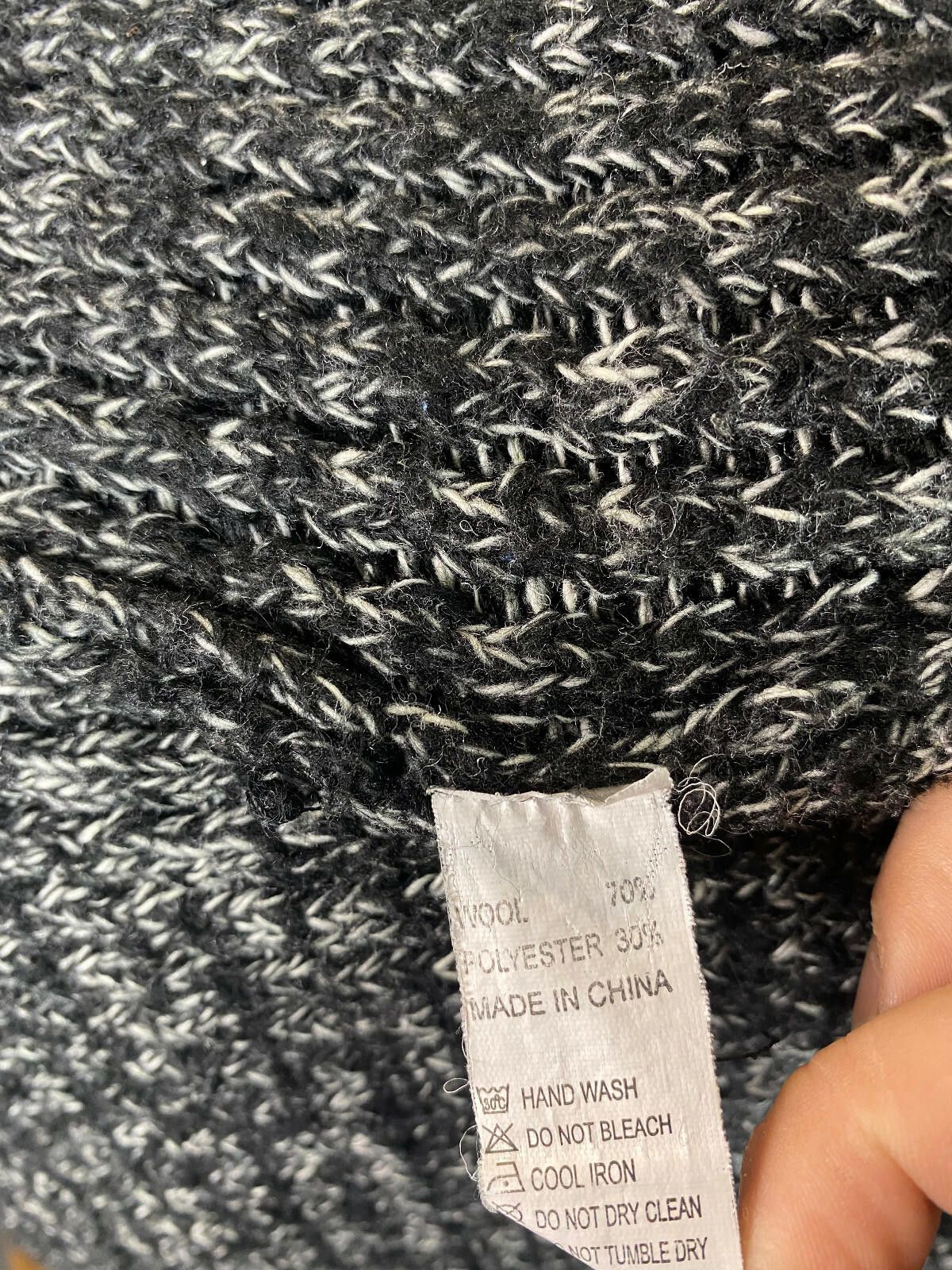 Woolrich Woolen Mills Ladies Woolrich Gray Wool Open Front Cardigan Sweater Size M / US 6-8 / IT 42-44 - 10 Thumbnail