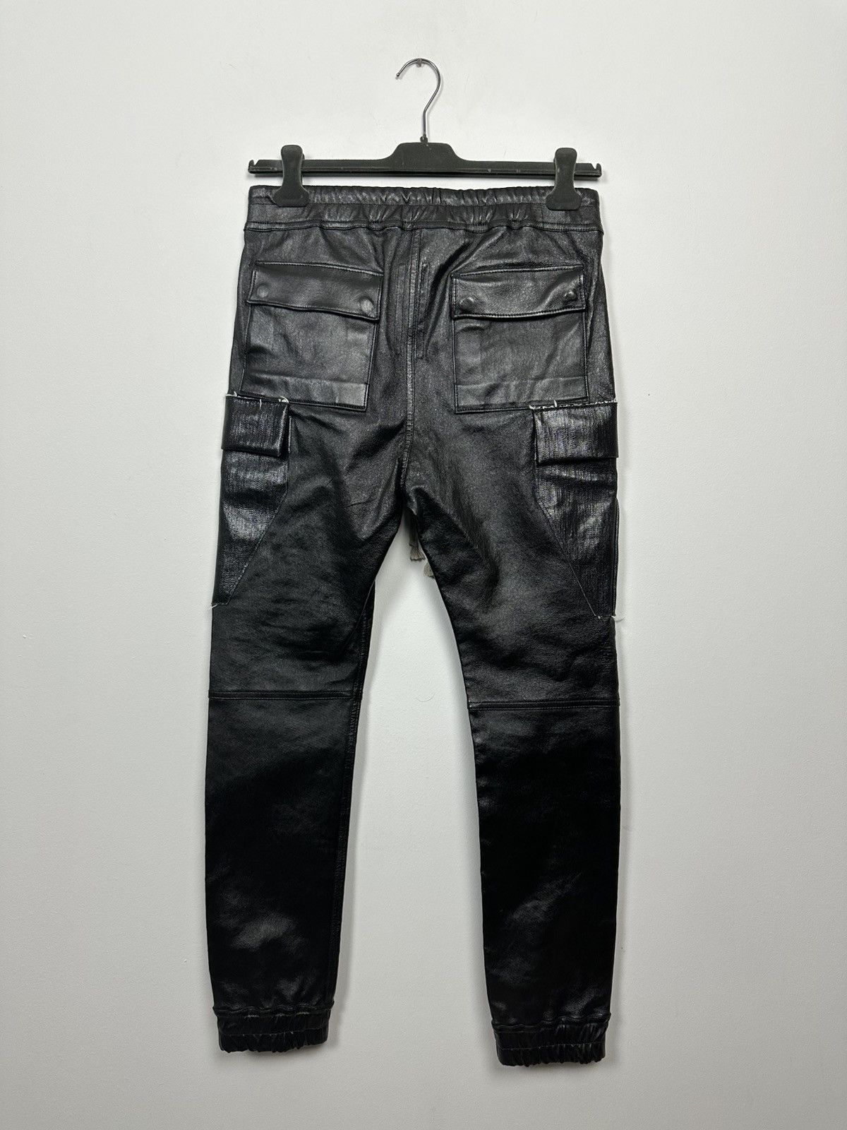 Rick Owens FW19 ‘LARRY’ Leather Cargojogs Size US 32 / EU 48 - 4 Thumbnail
