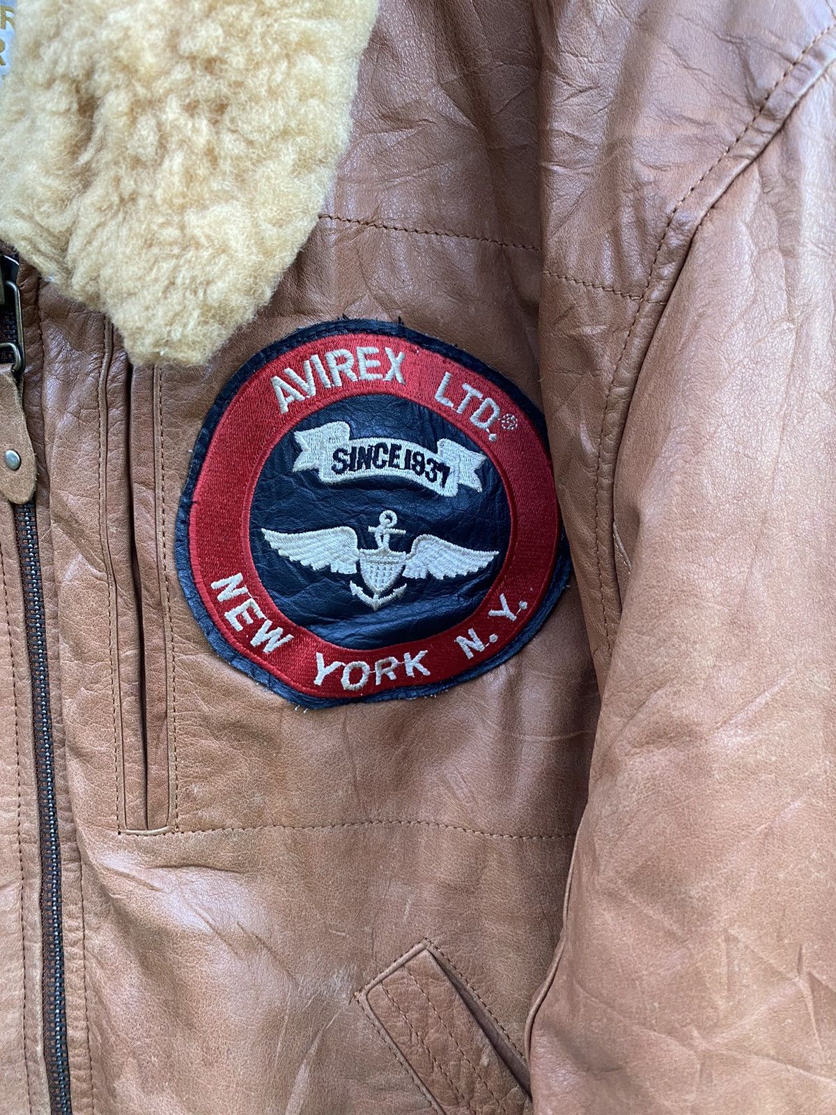 Avirex × Junya Watanabe AVIREX NEW YORK TYPE G-1 SOFT LEATHER JACKET WITH FUR Size US L / EU 52-54 / 3 - 5 Thumbnail